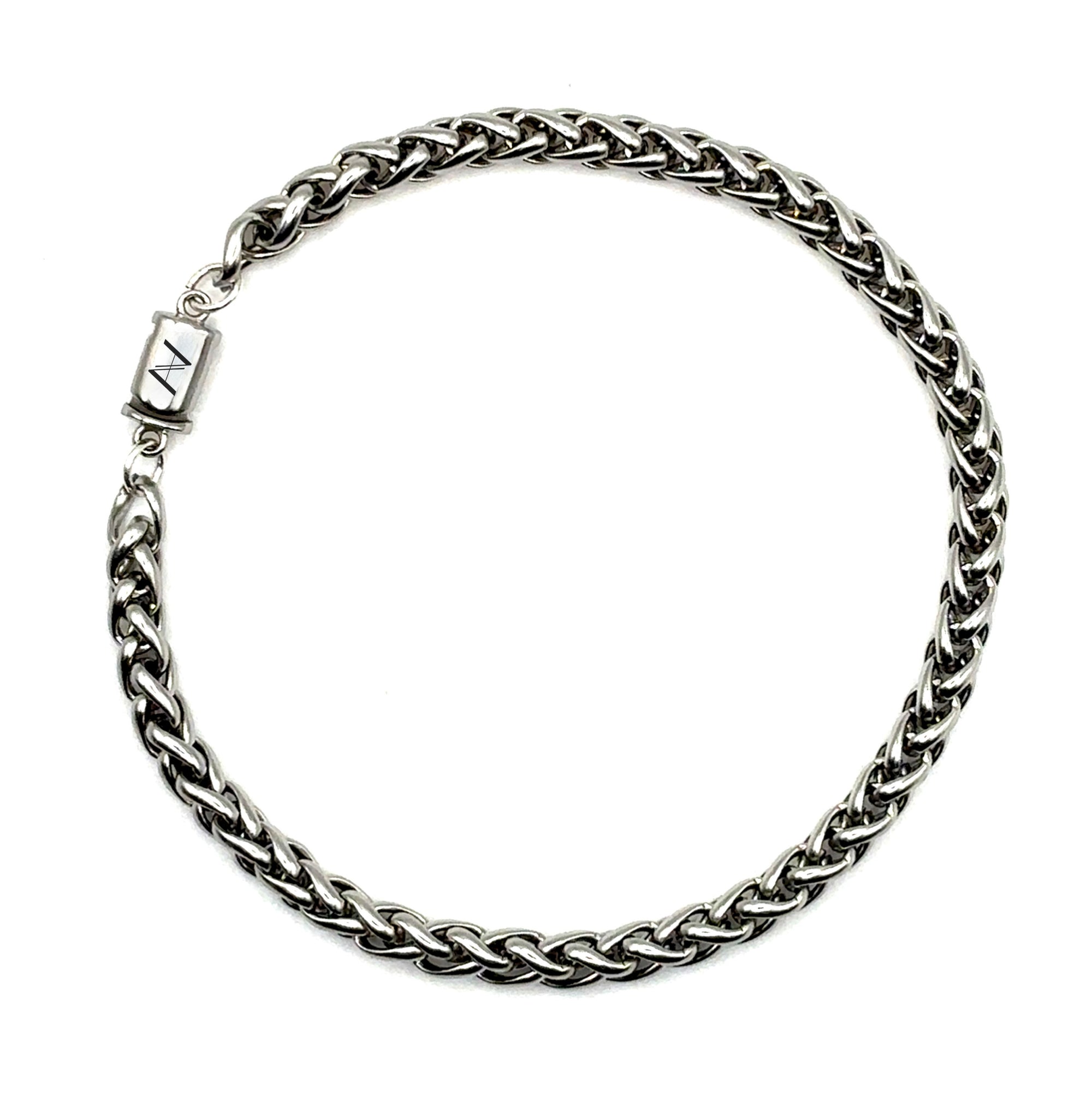 Wheat Bracelet (Silver) 5MM