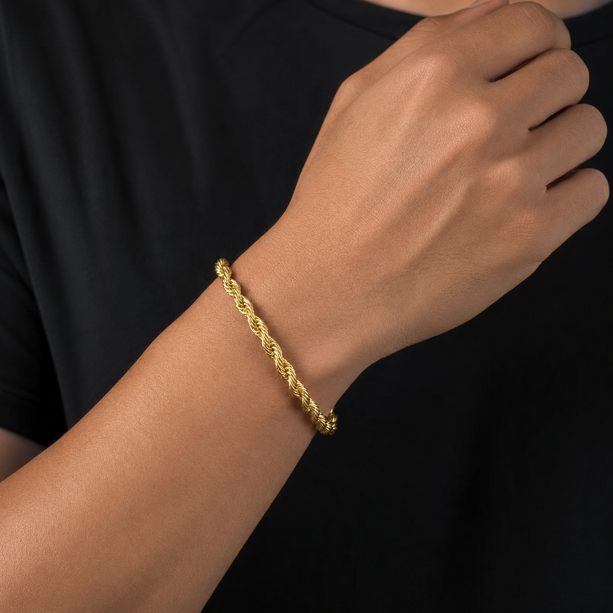 Rope Bracelet (Gold) 5MM