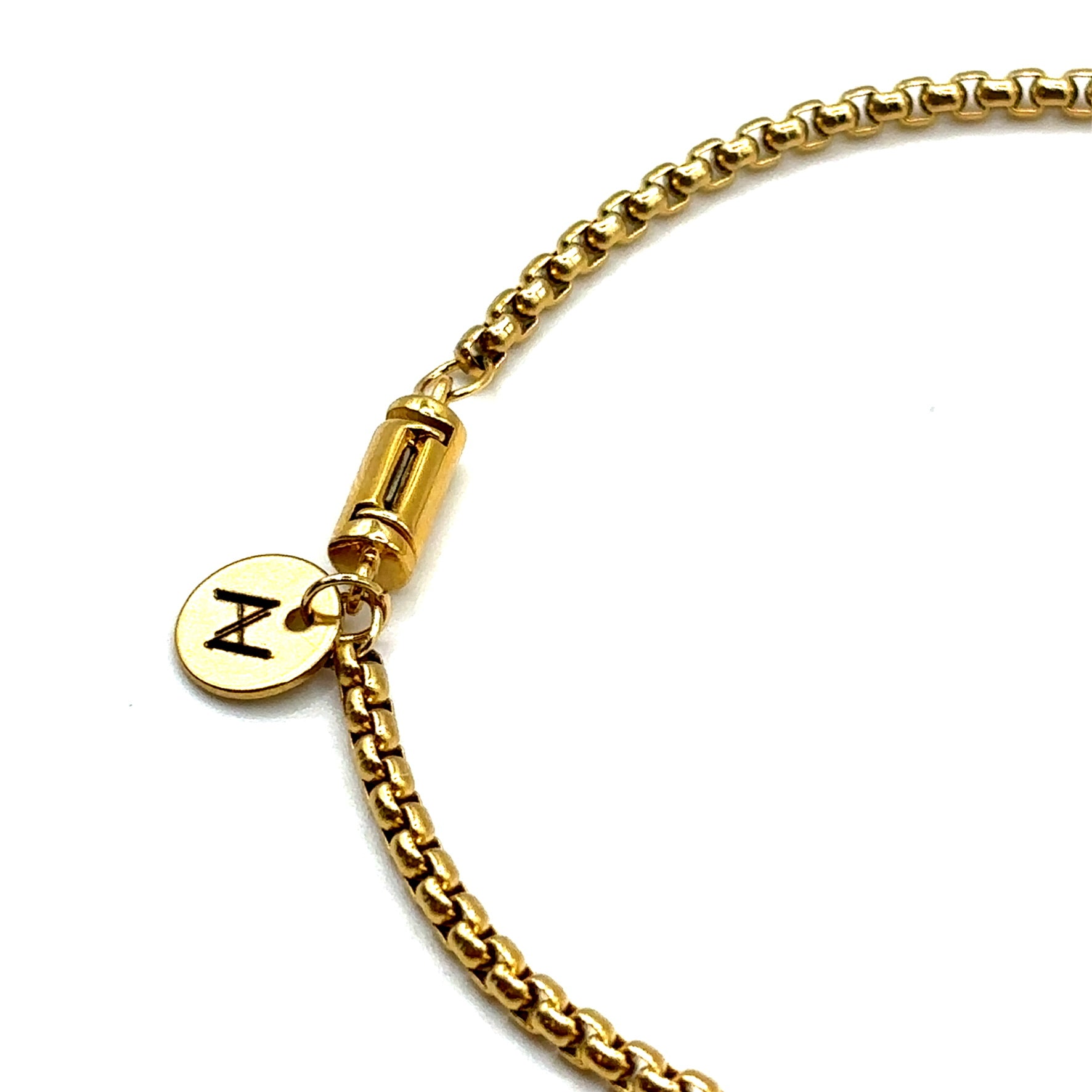Box Bracelet (Gold) 2MM