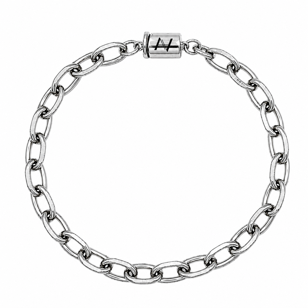 Toggle Bracelet (Silver) 7MM