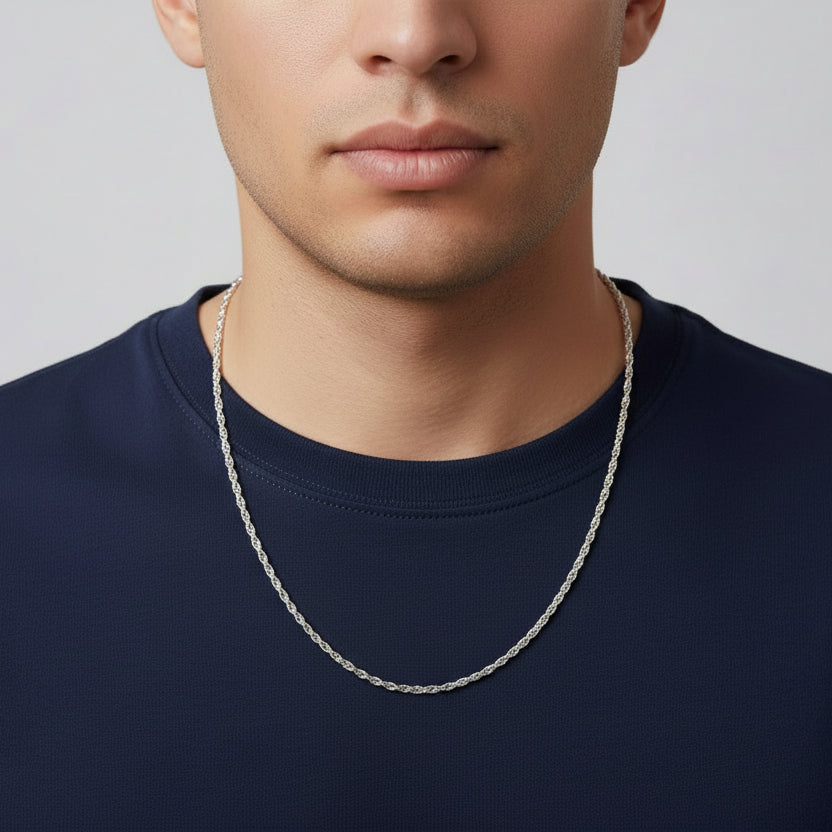 Rope Chain (Silver) 2MM