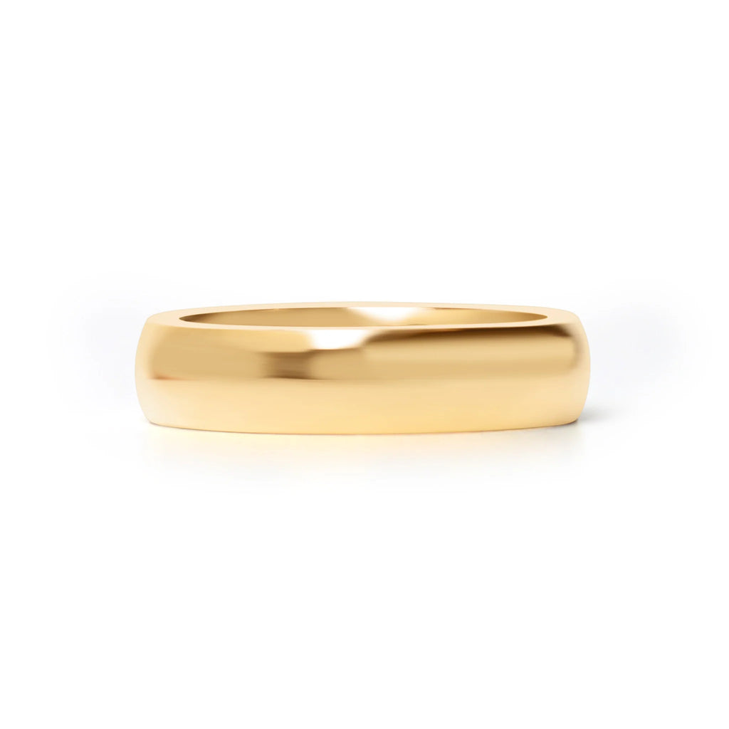 Gold 18K PVD Stainless Steel Band Ring (6MM)