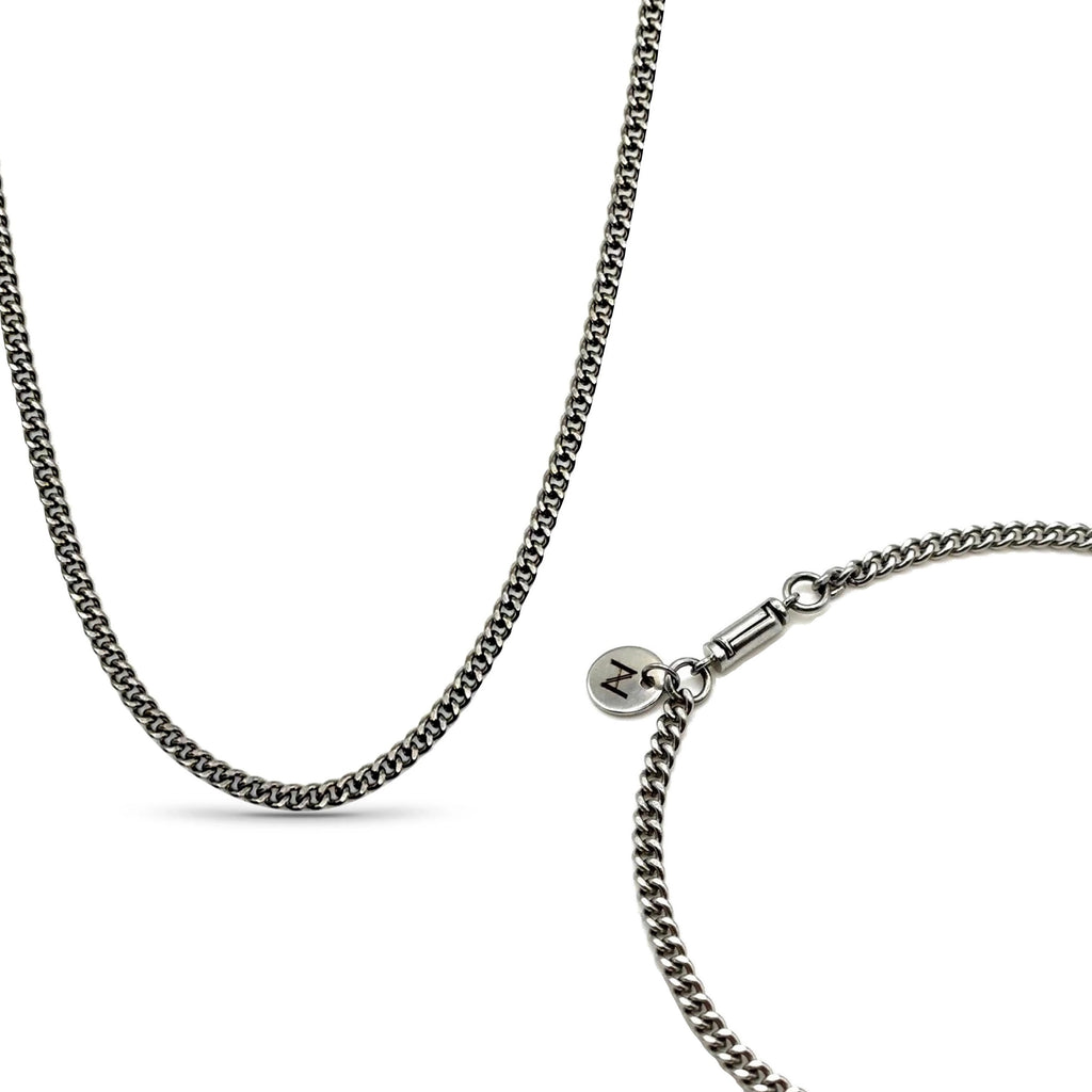 Cuban Link Chain Set (Silver) 3MM
