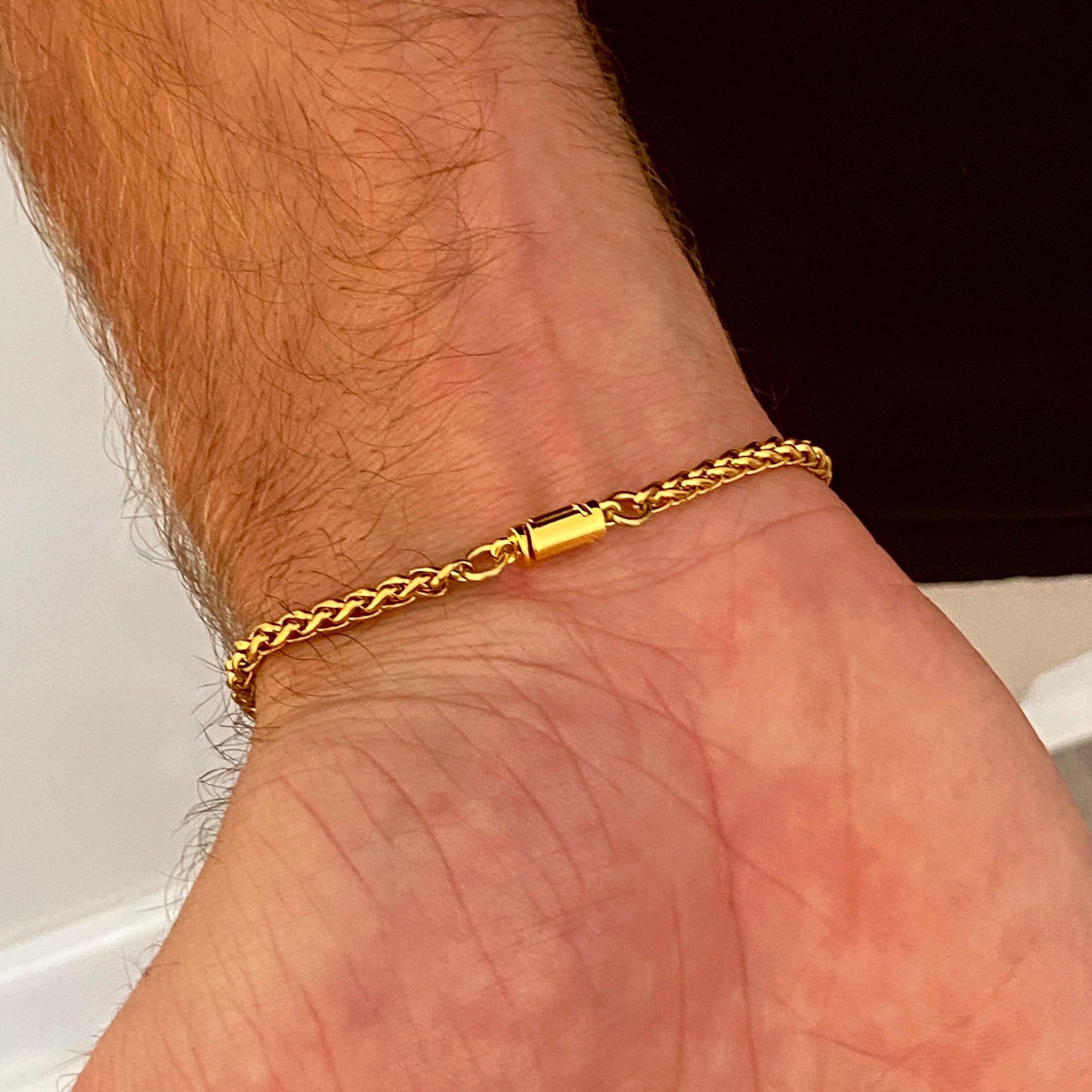 Wheat Bracelet (Gold) 3MM