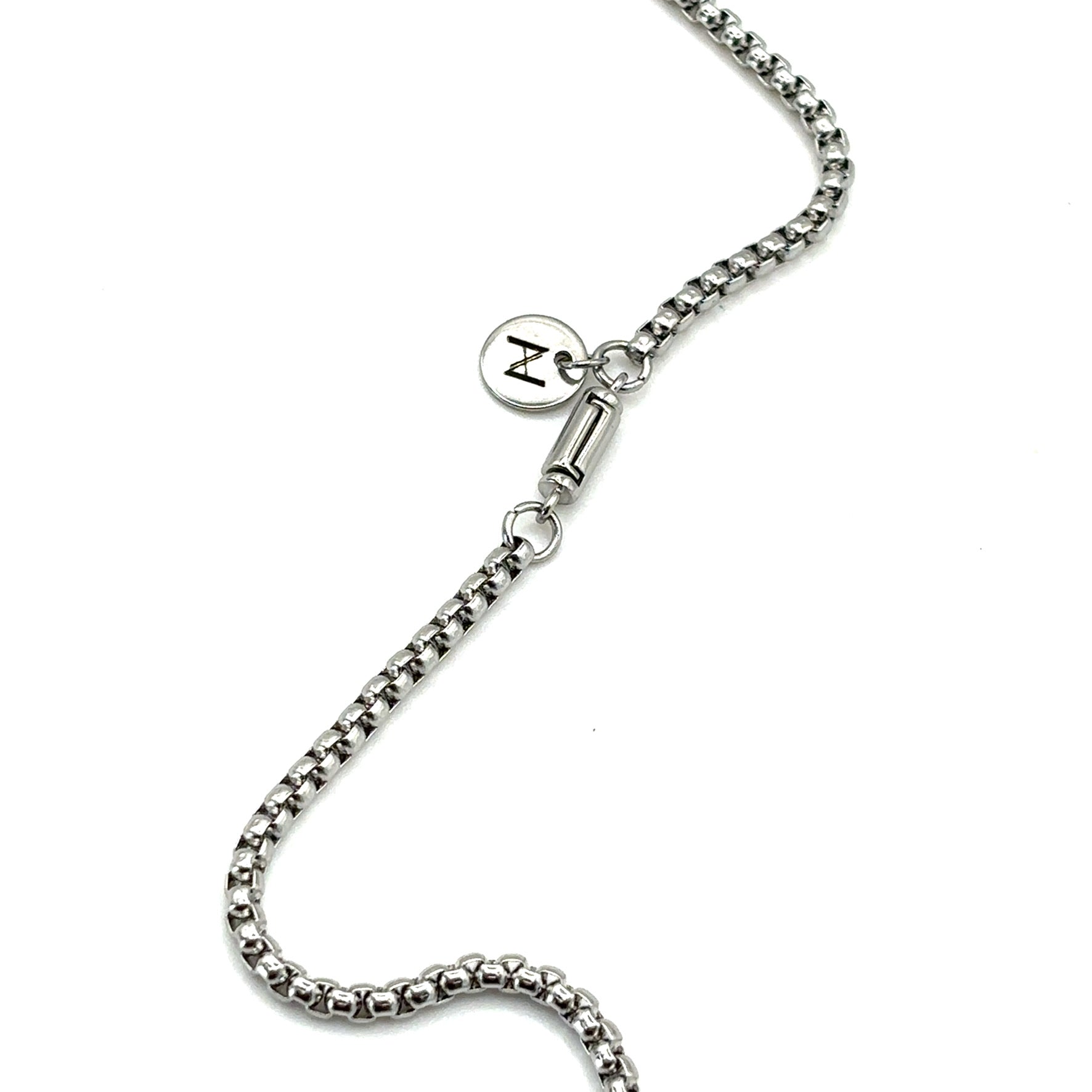 Navy Totem Bar Necklace