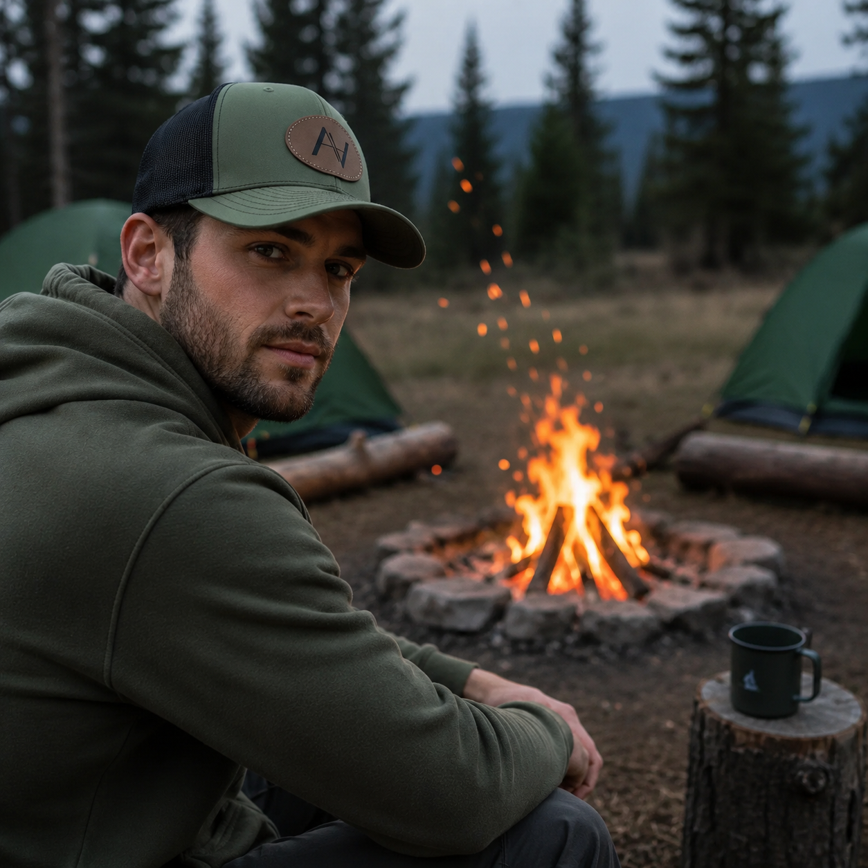 Green Snapback Hat