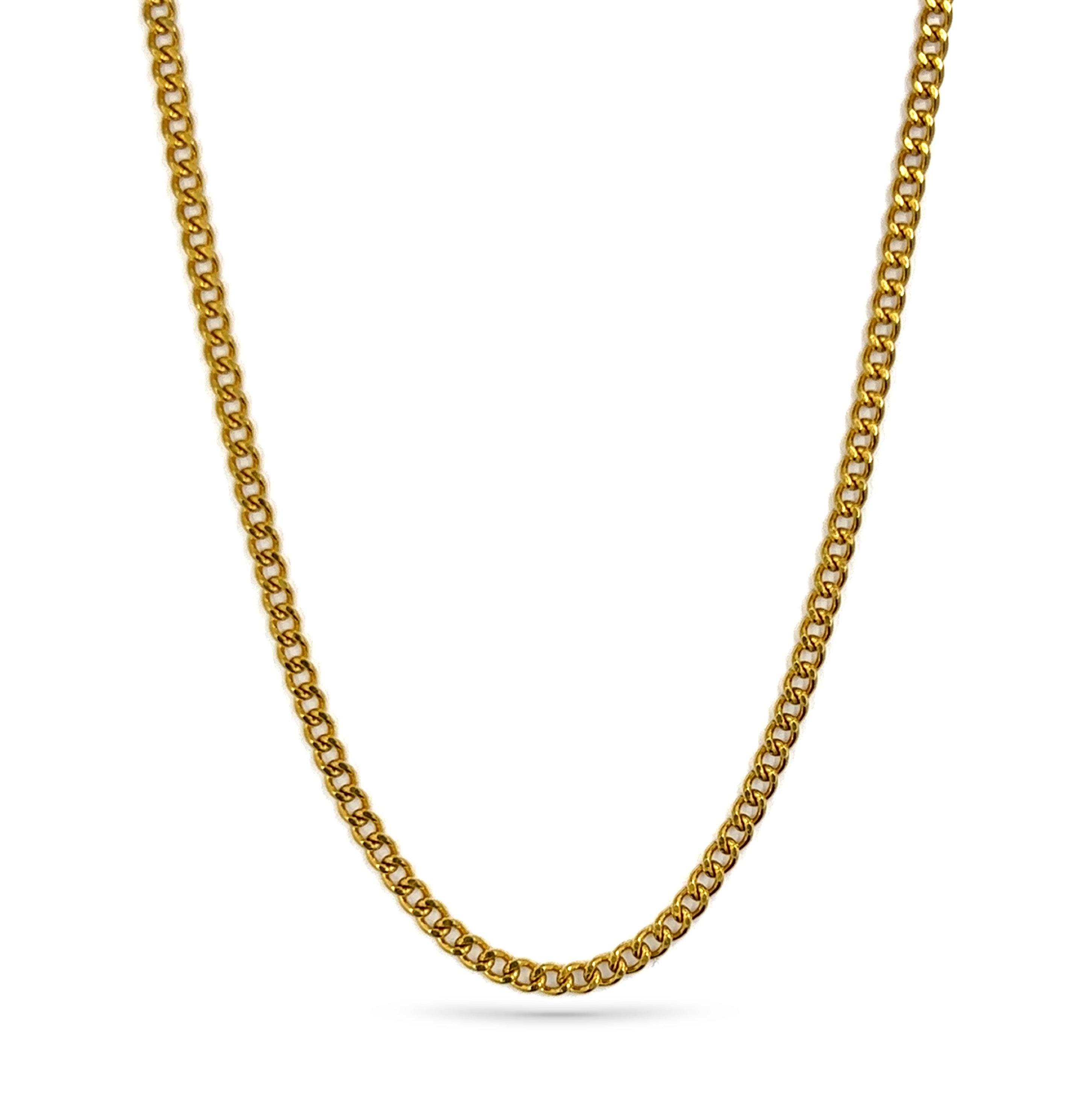 Cuban Link Chain (Gold) 2MM