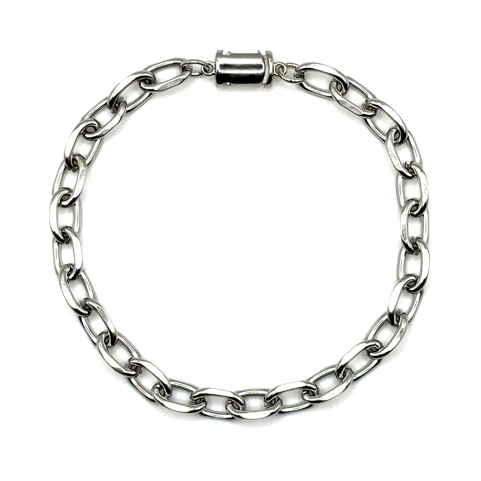 Toggle Bracelet (Silver) 7MM