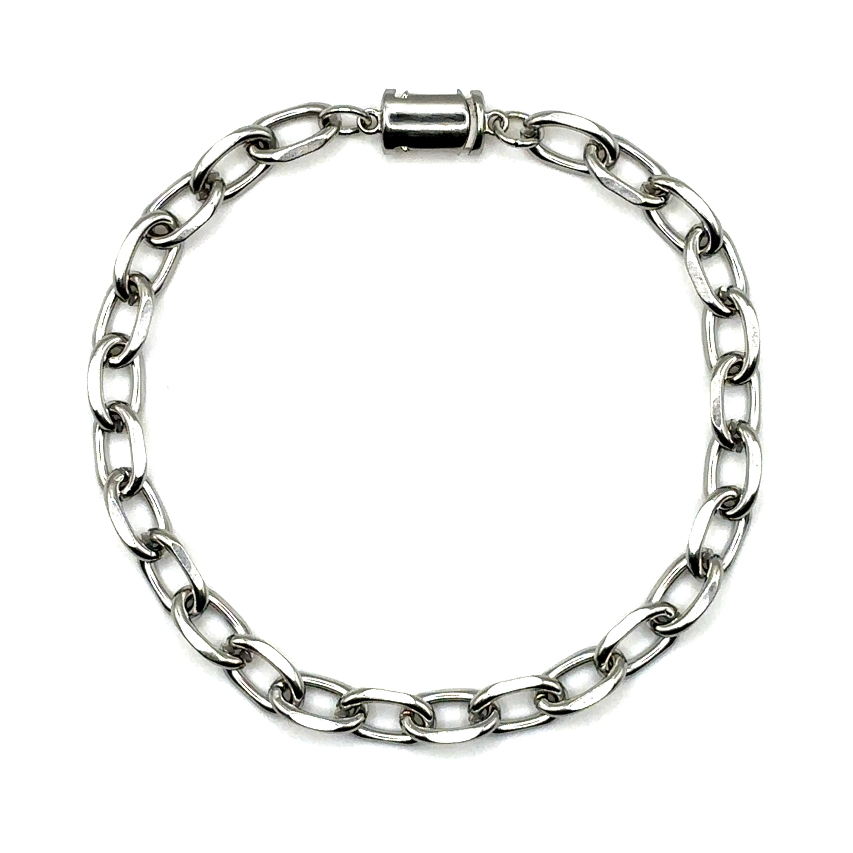 Toggle Bracelet (Silver) 7MM