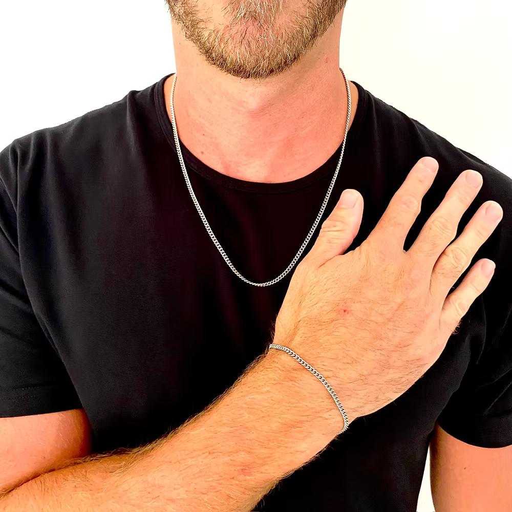 Cuban Link Chain (Silver) 3MM