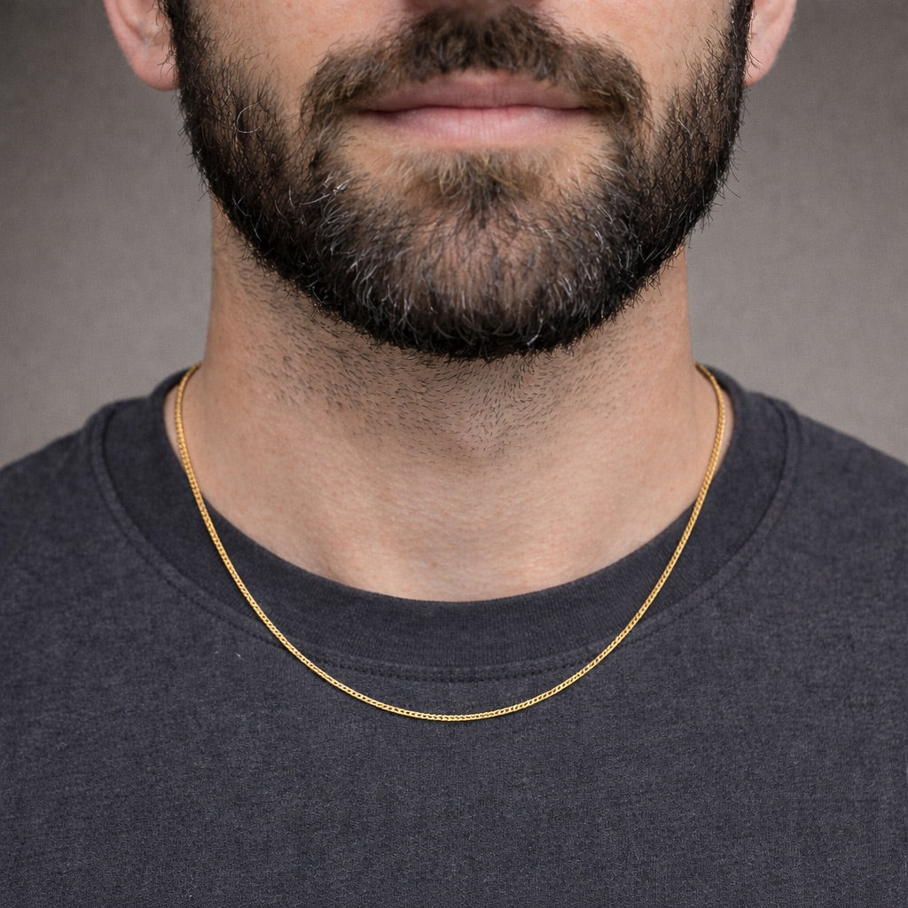 Cuban Link Chain (Gold) 2MM