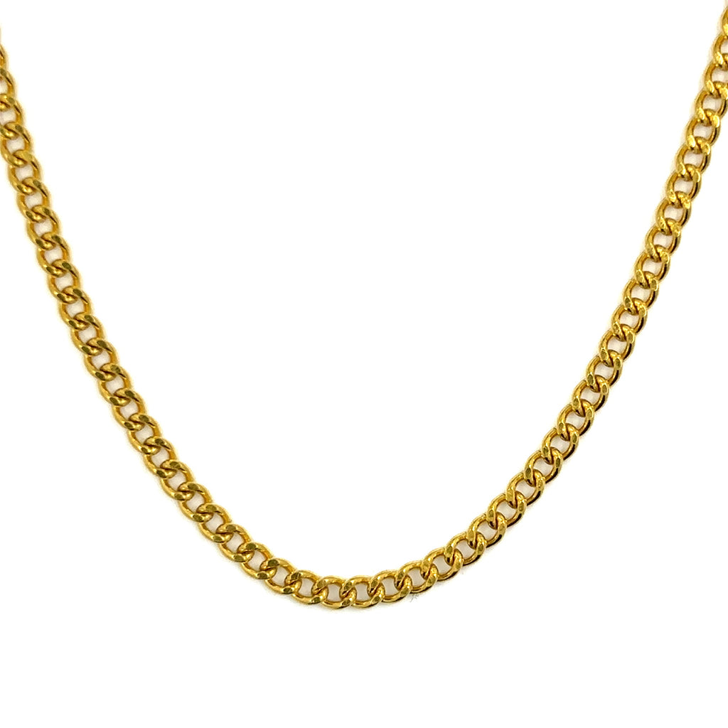 Cuban Link Chain (Gold) 2MM
