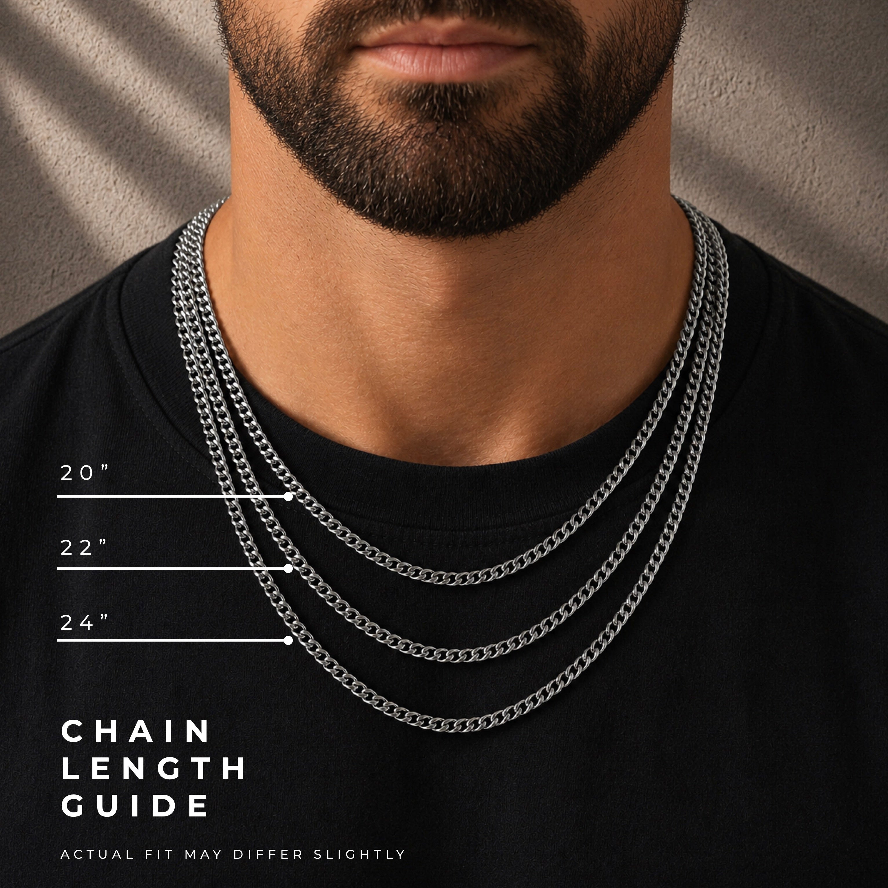 Cuban Link Chain Set (Gold) 2MM
