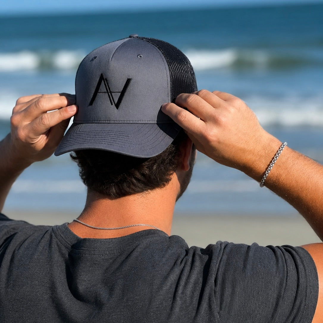 Navy Snapback Hat