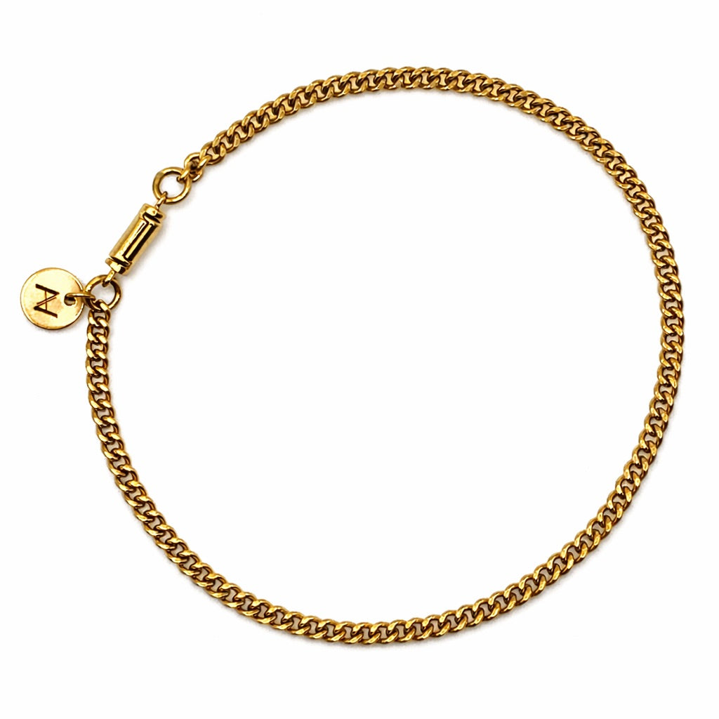 Cuban Link Chain Set (Gold) 2MM