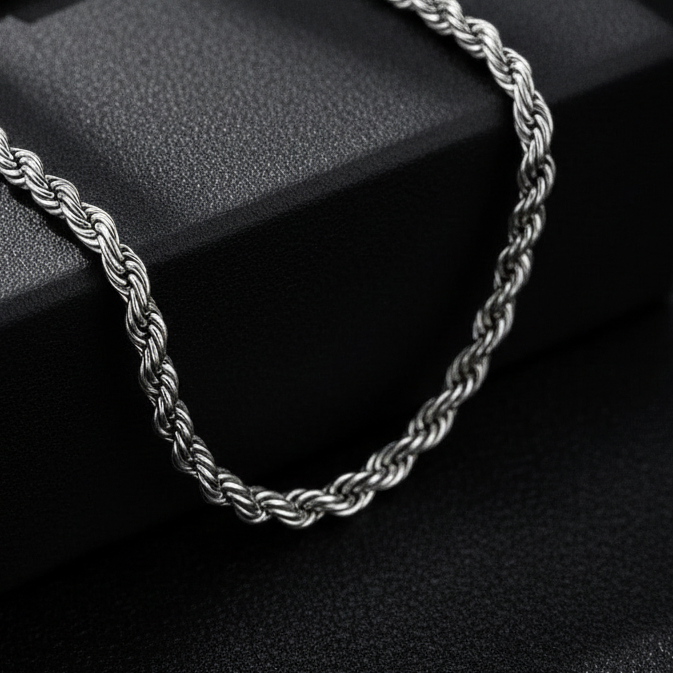 Rope Bracelet (Silver) 5MM