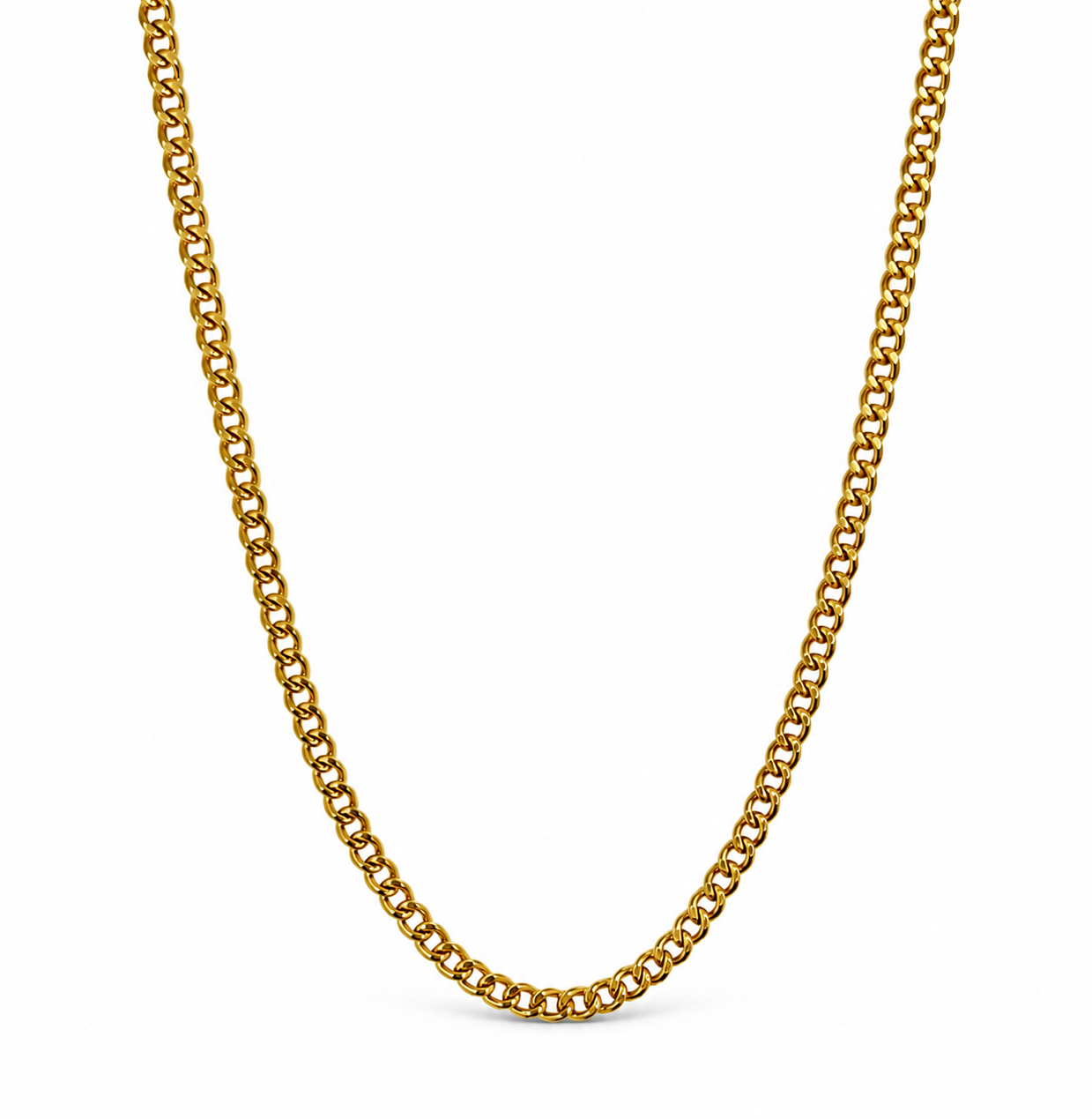 Cuban Link Chain (Gold) 2MM