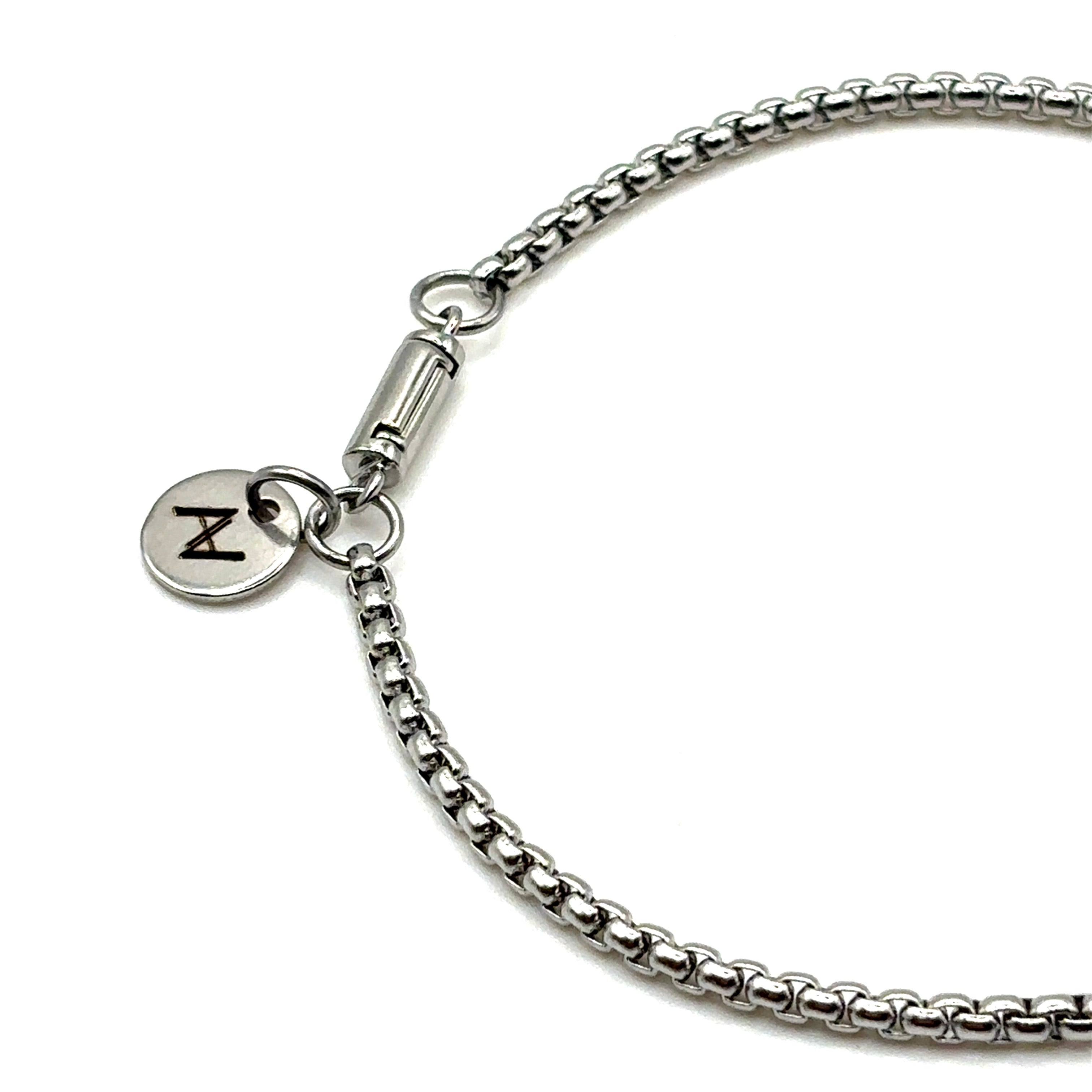 Box Bracelet (Silver) 2MM