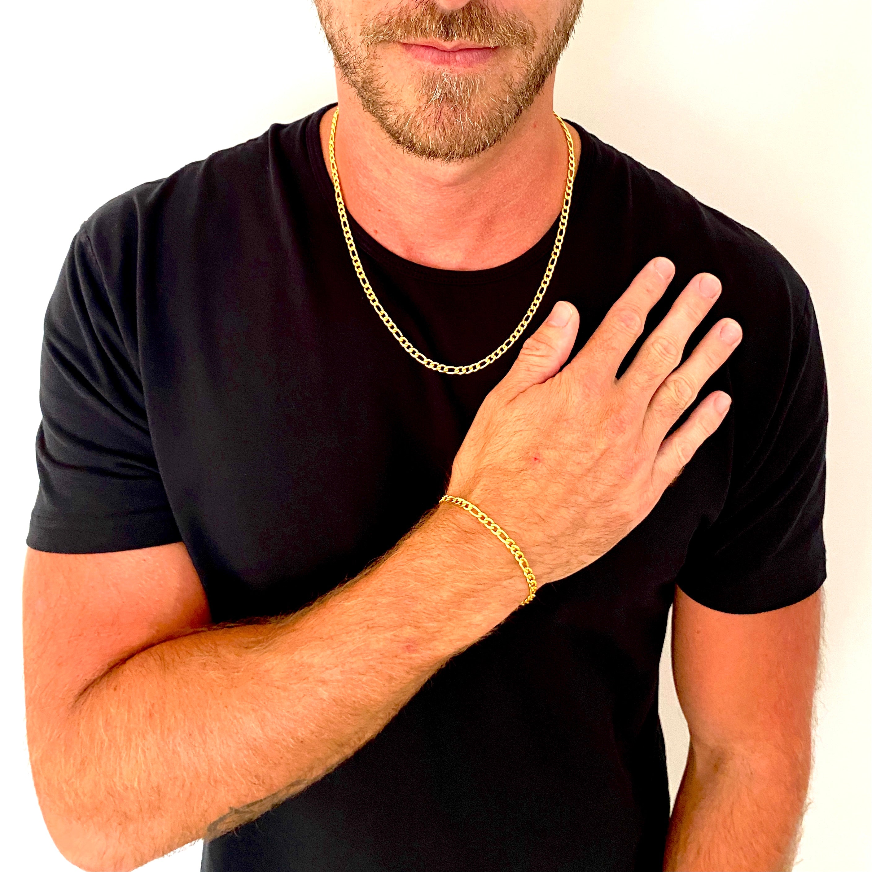 Figaro Chain (Gold) 5MM