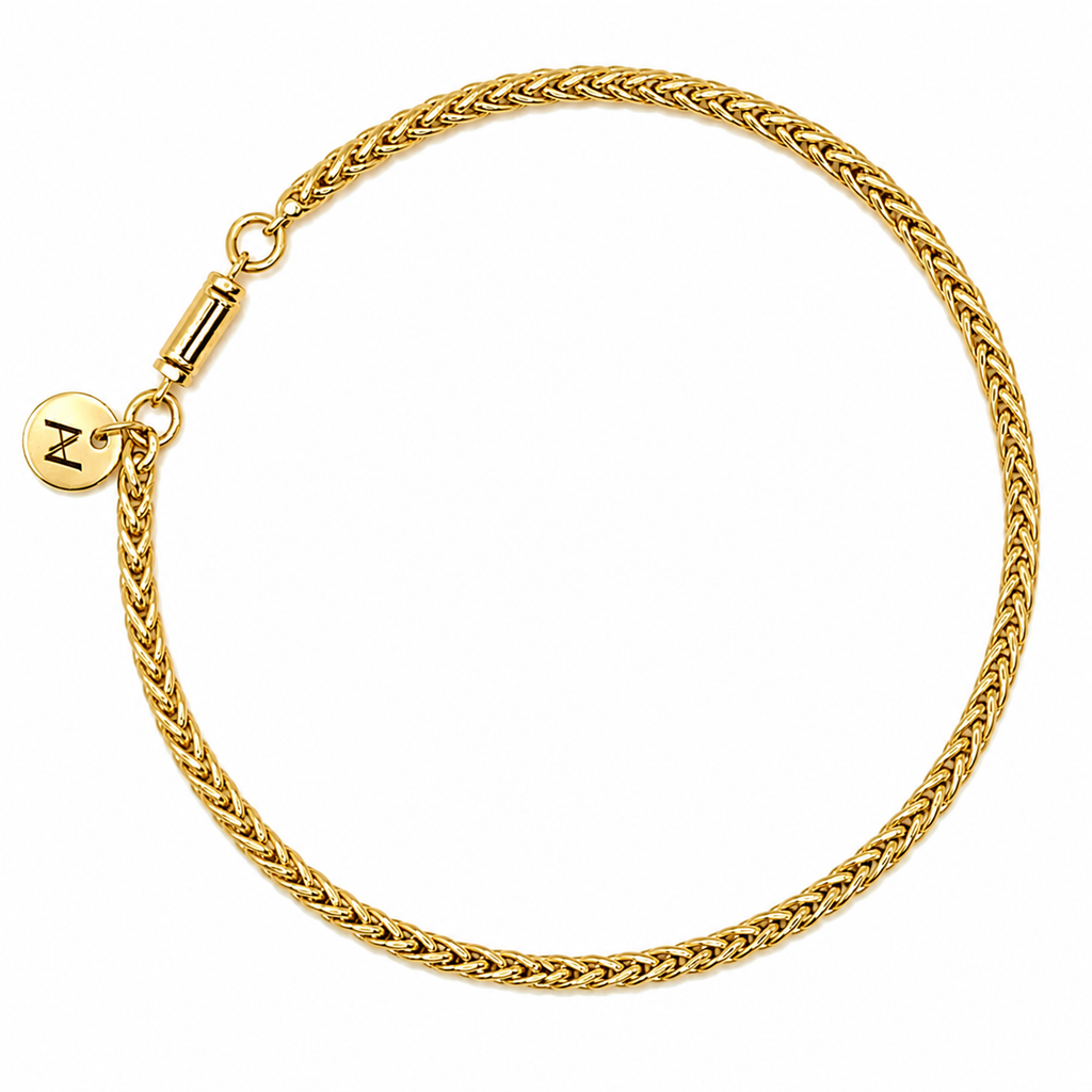 Wheat Bracelet (Gold) 3MM