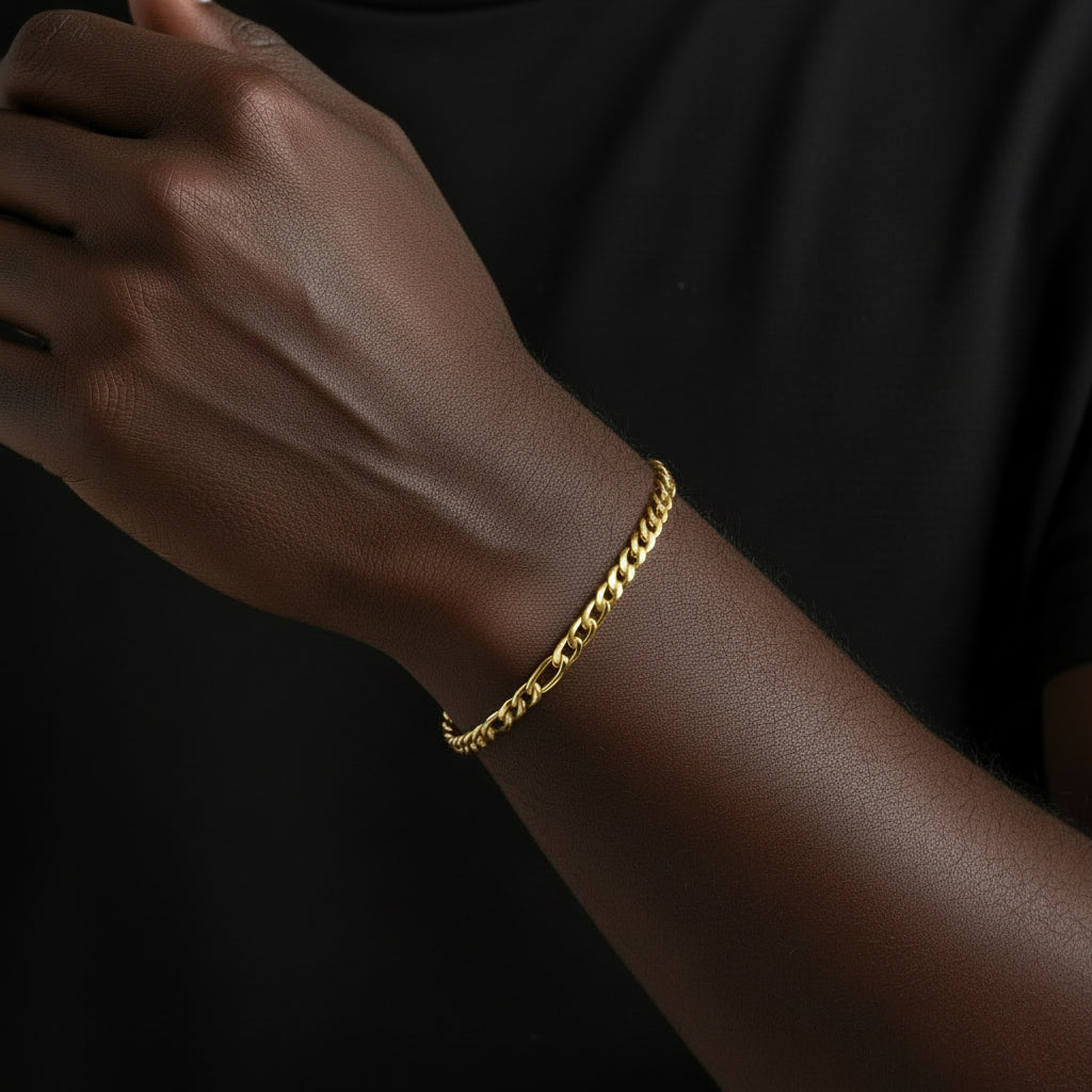 Figaro Bracelet (Gold) 5MM