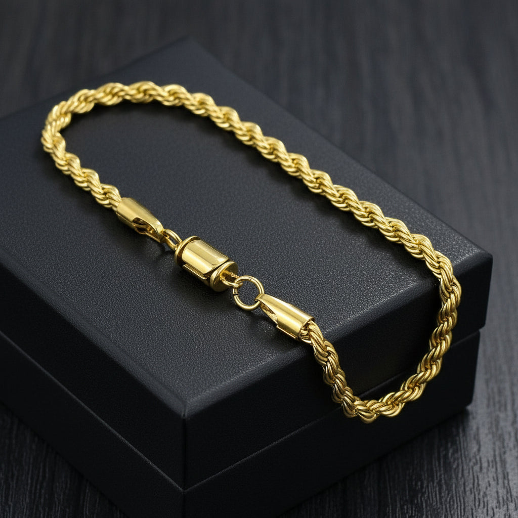 Rope Bracelet (Gold) 5MM