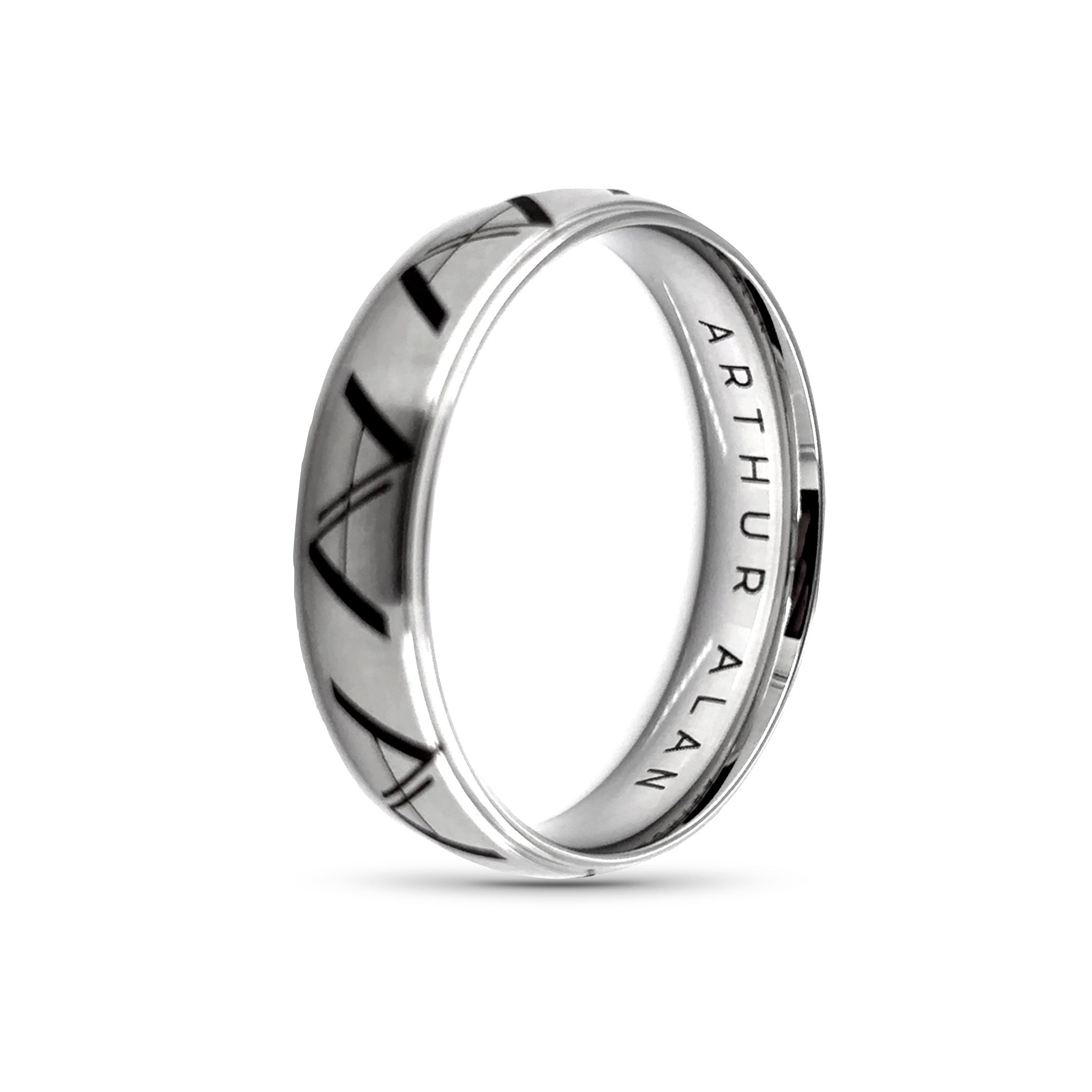 Stainless Steel Arthur Alan Ring (6MM)