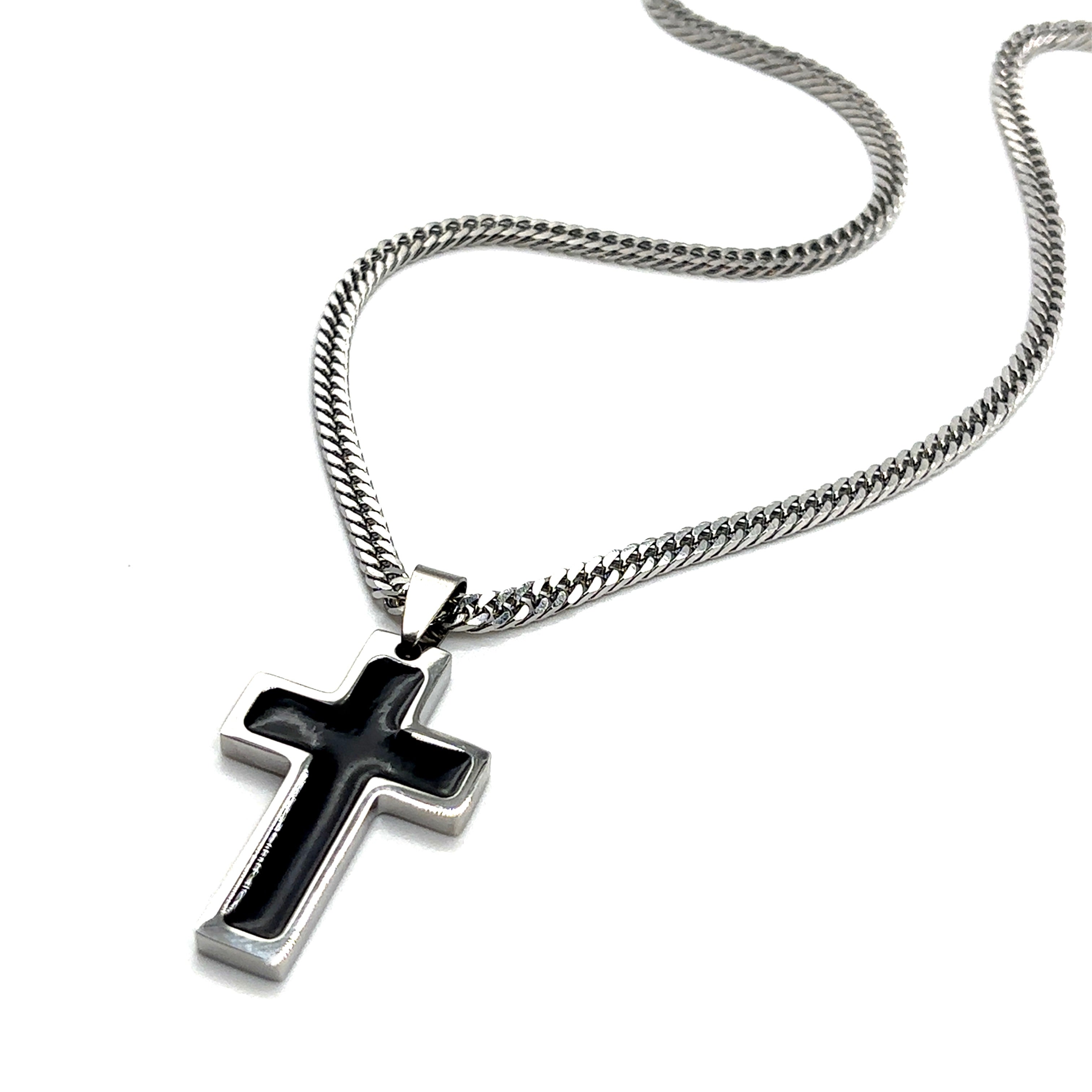 Black Cross Necklace