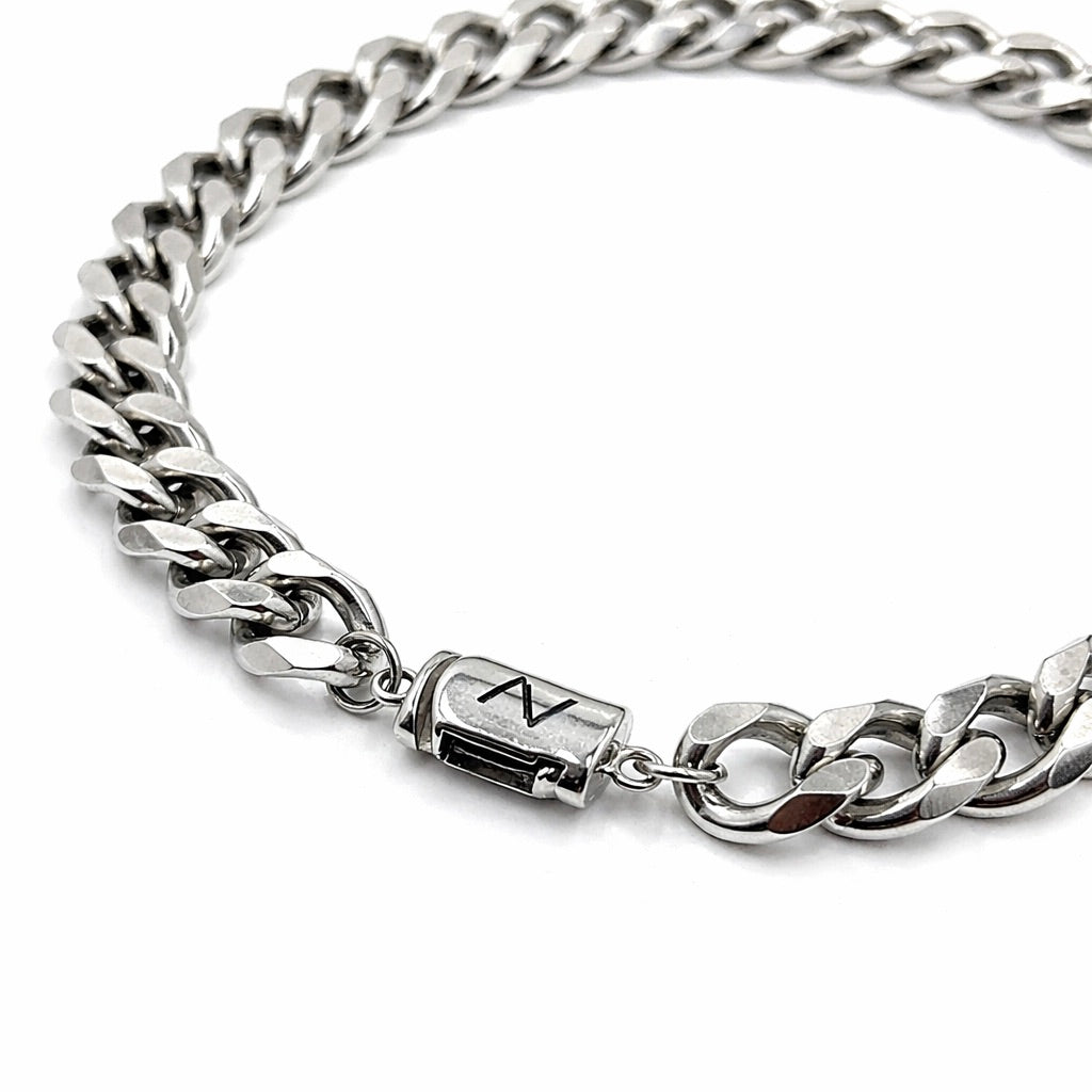 Cuban Link Bracelet (Silver) 9MM