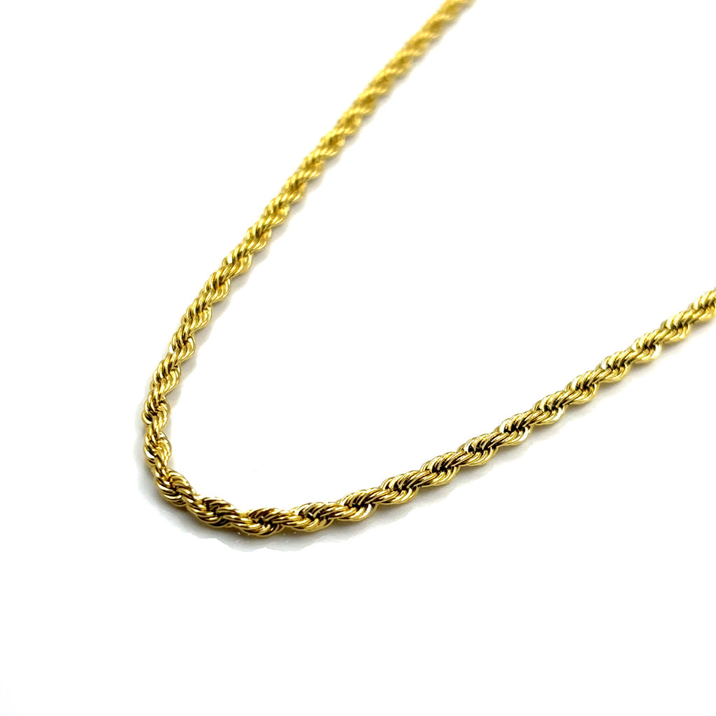 Rope Chain (Gold) 2MM