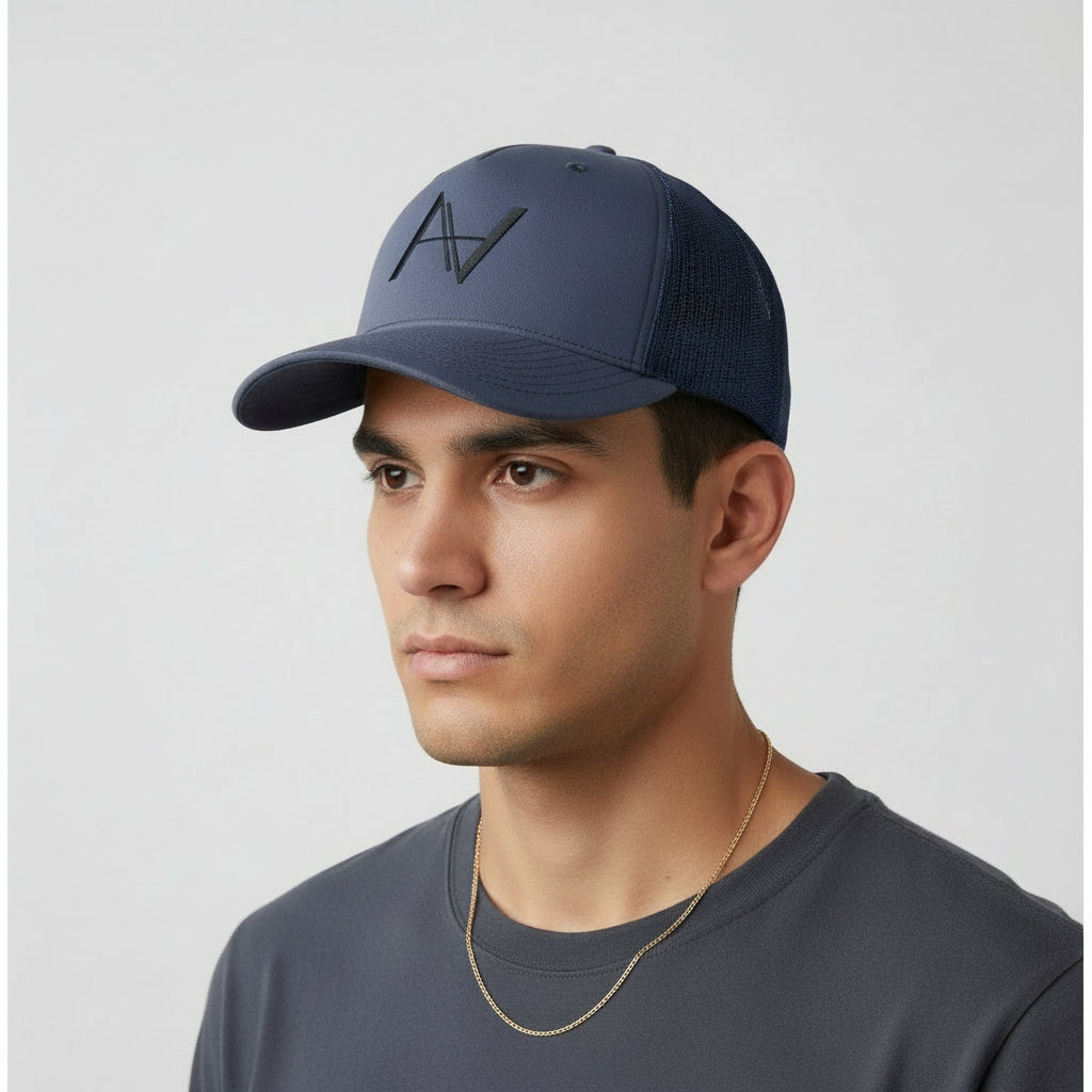 Navy Snapback Hat
