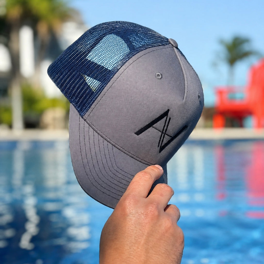 Navy Snapback Hat