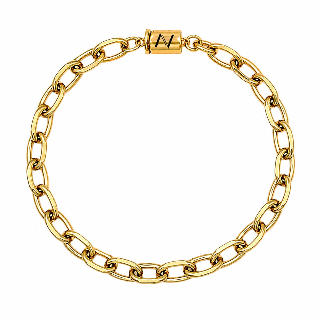 Toggle Bracelet (Gold) 7MM