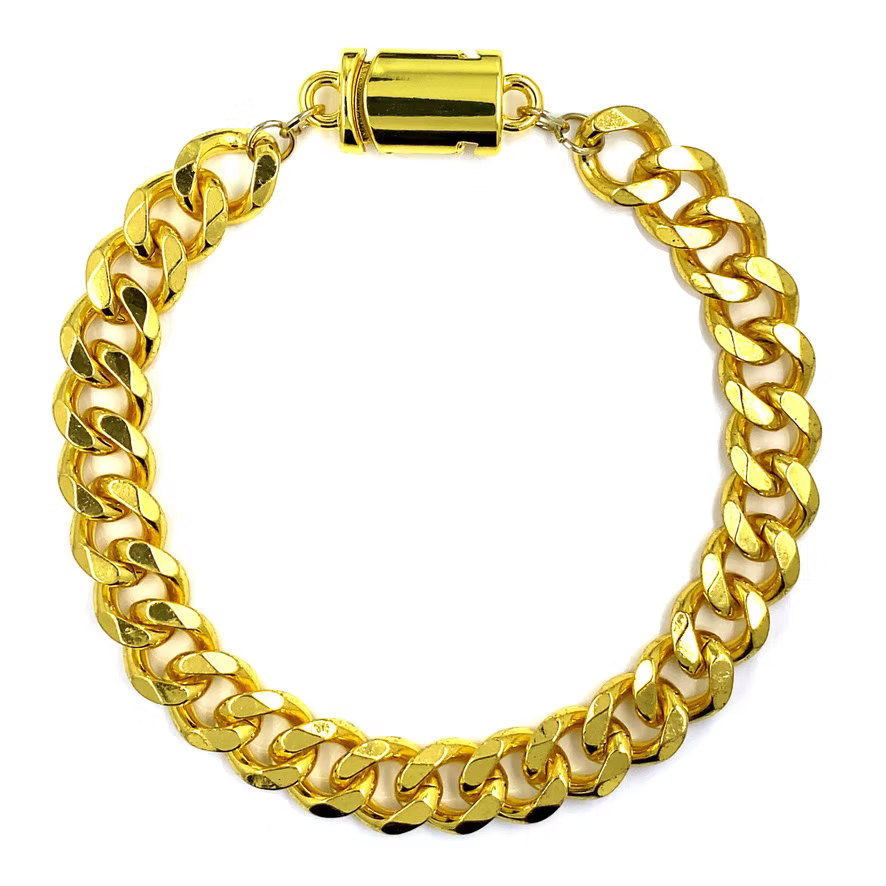 Cuban Link Bracelet (Gold) 9MM