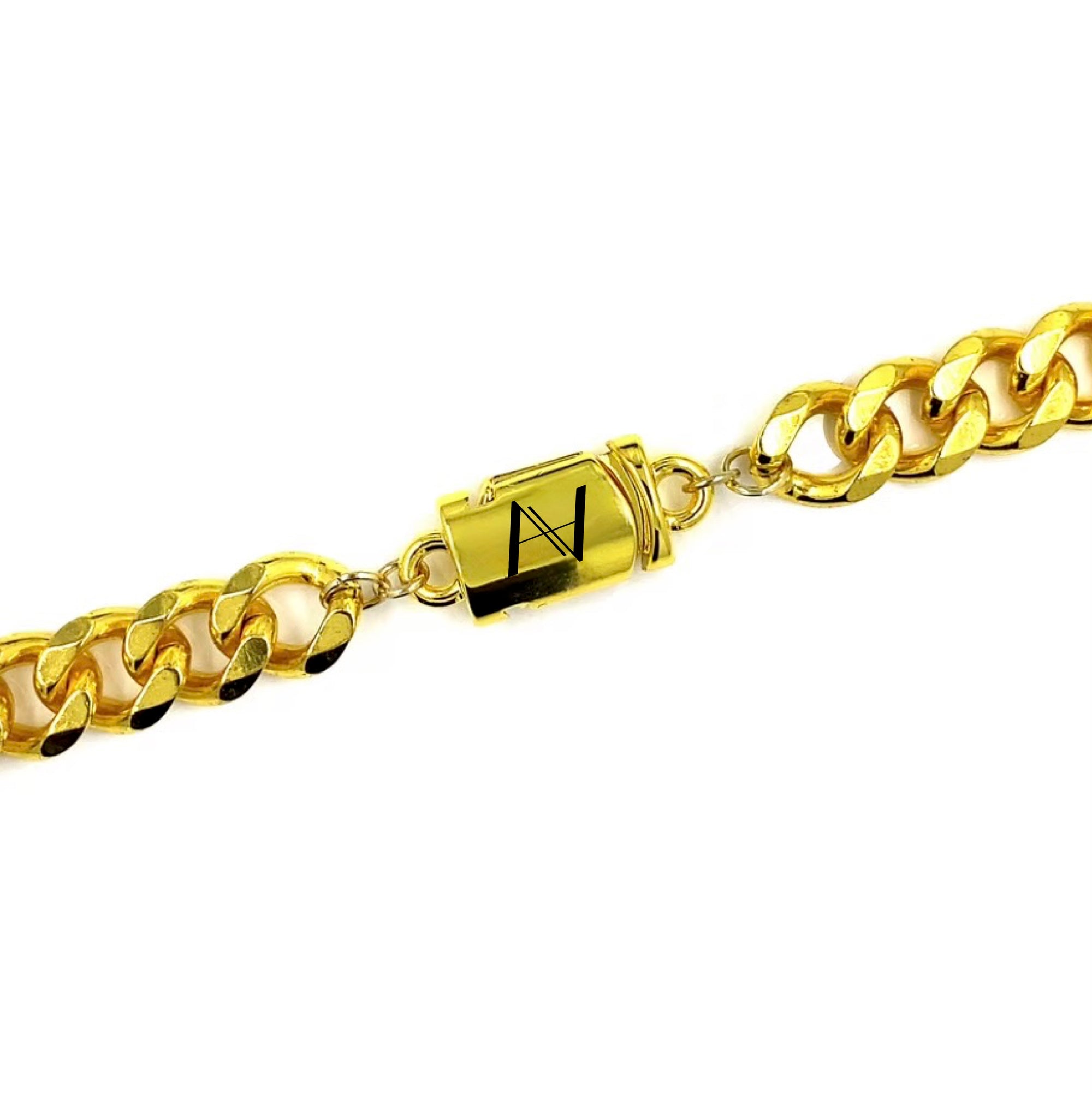 Cuban Link Bracelet (Gold) 9MM