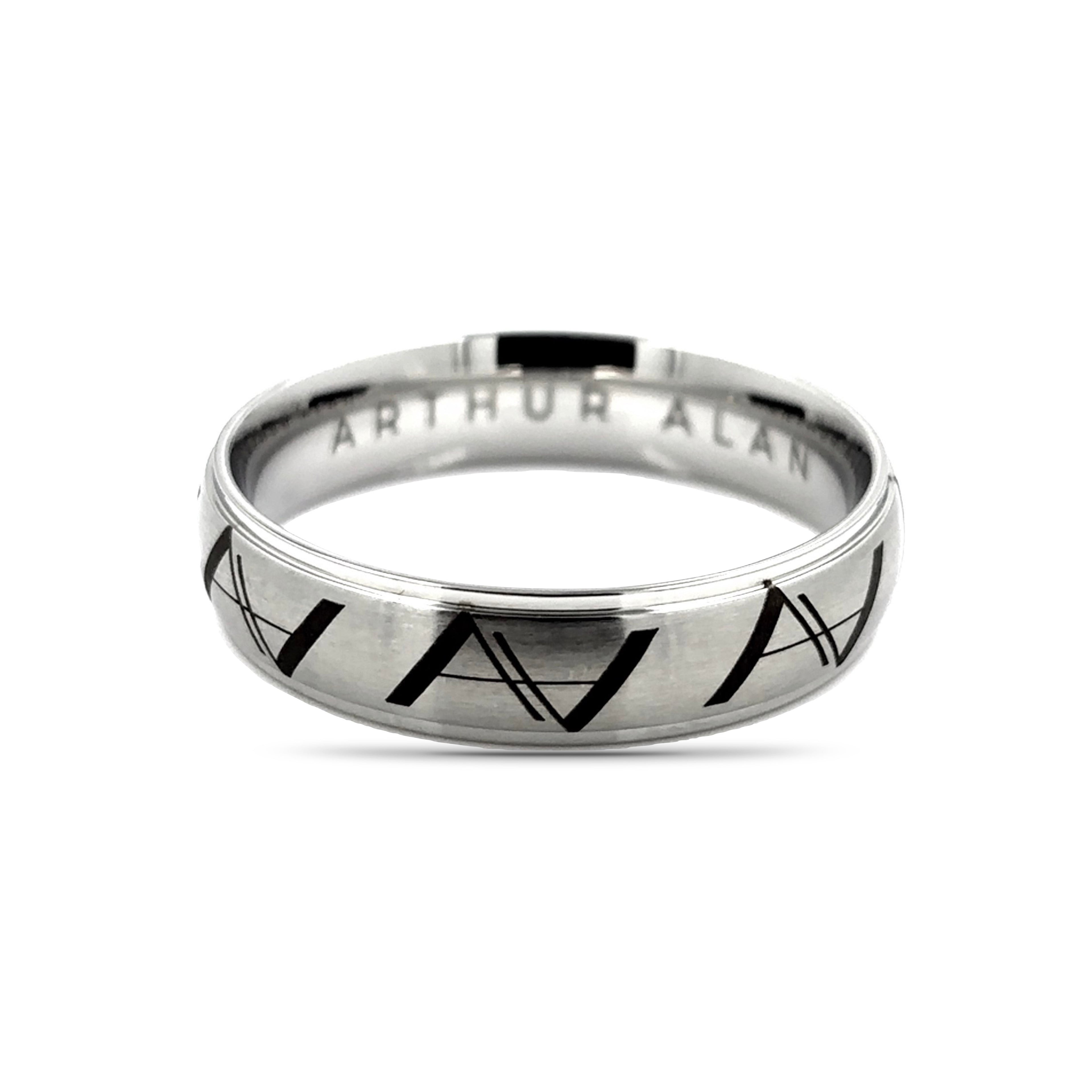 Stainless Steel Arthur Alan Ring (6MM)