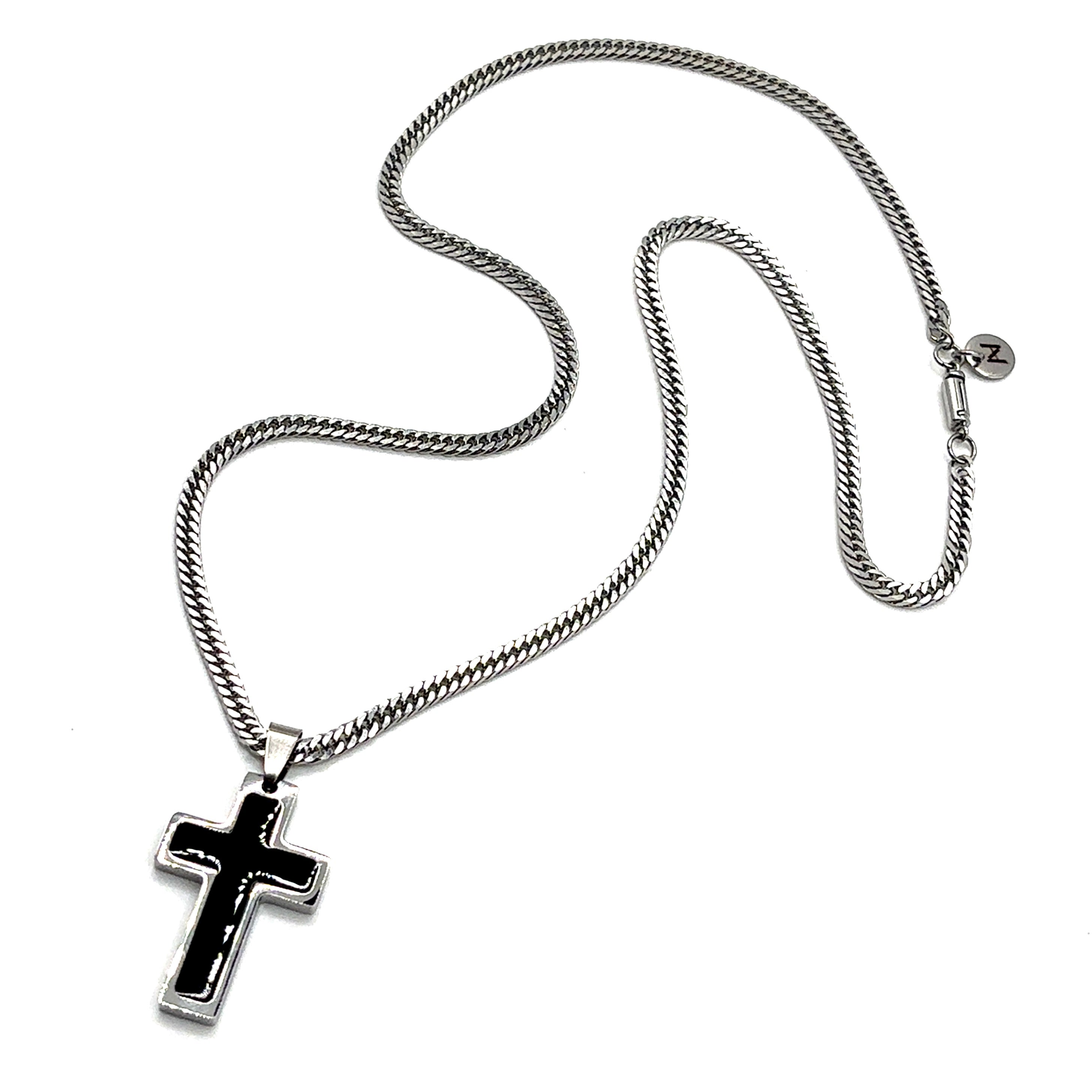 Black Cross Necklace