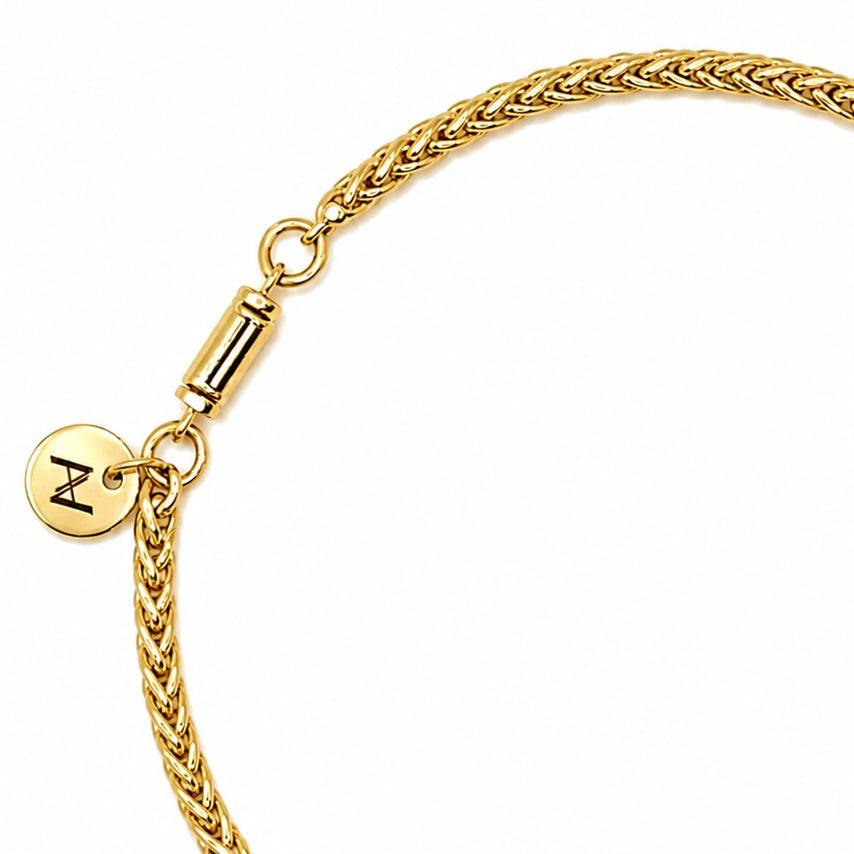 Wheat Bracelet (Gold) 3MM