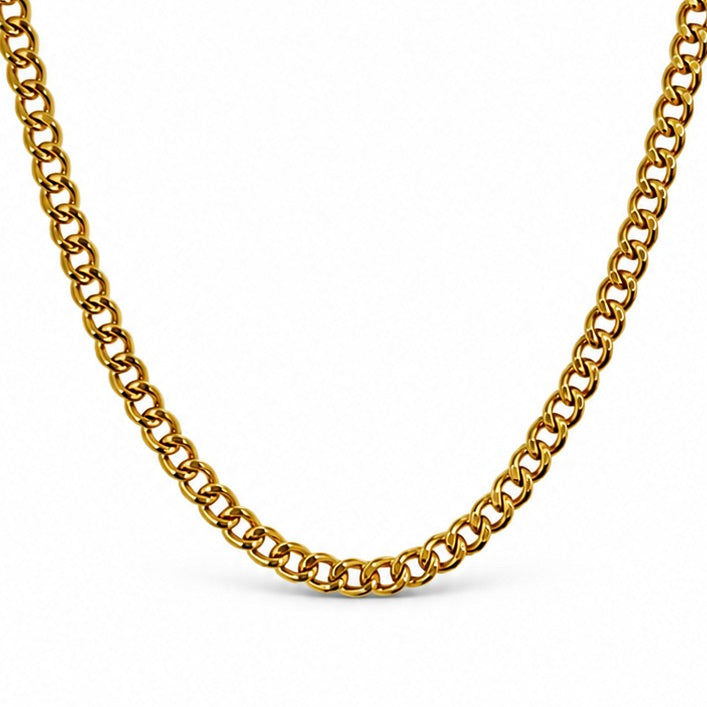 Cuban Link Chain (Gold) 2MM