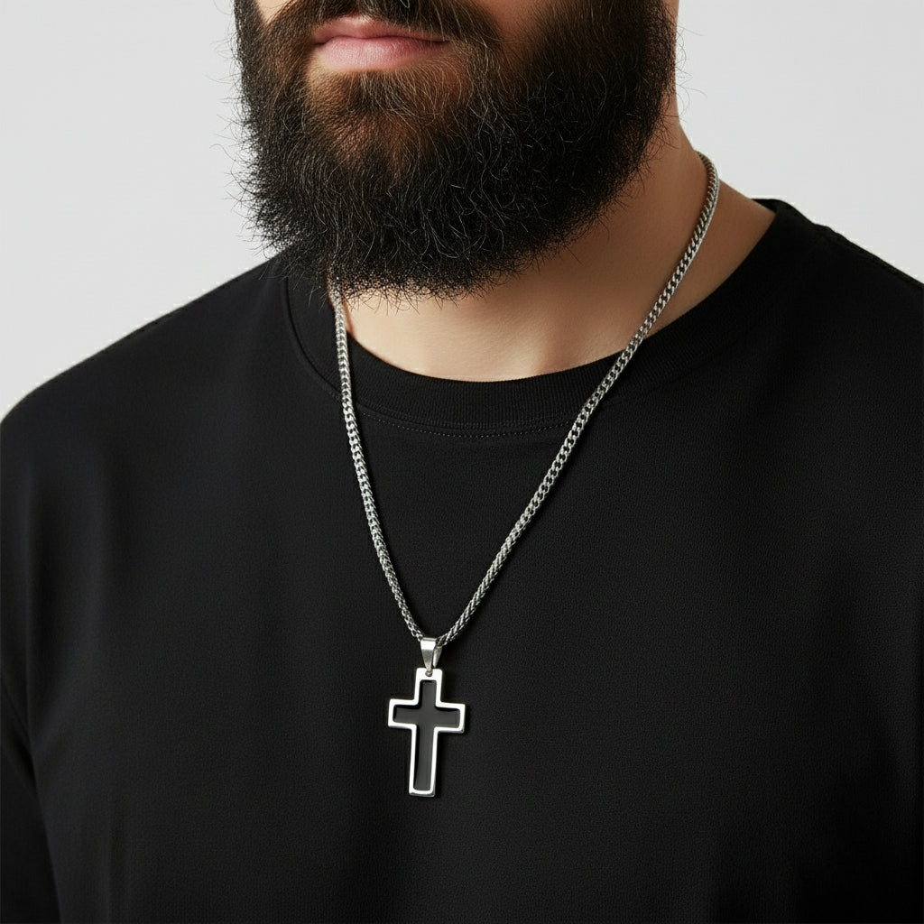 Black Cross Necklace