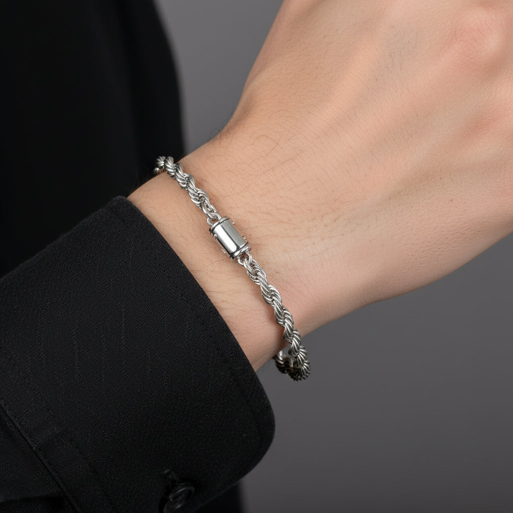 Rope Bracelet (Silver) 5MM