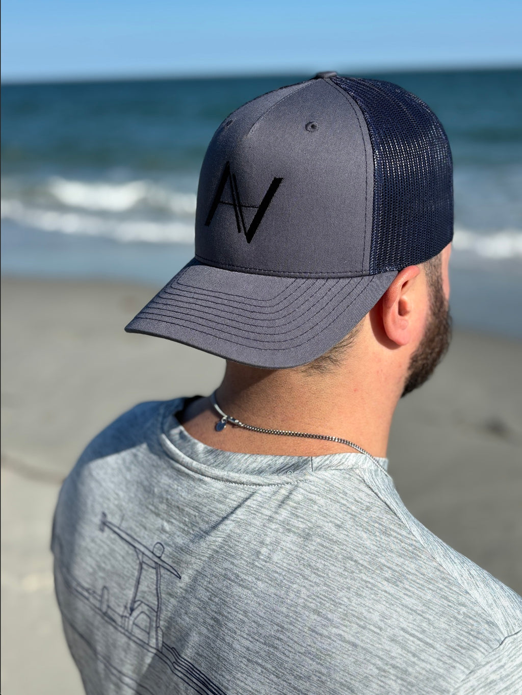 Navy Snapback Hat