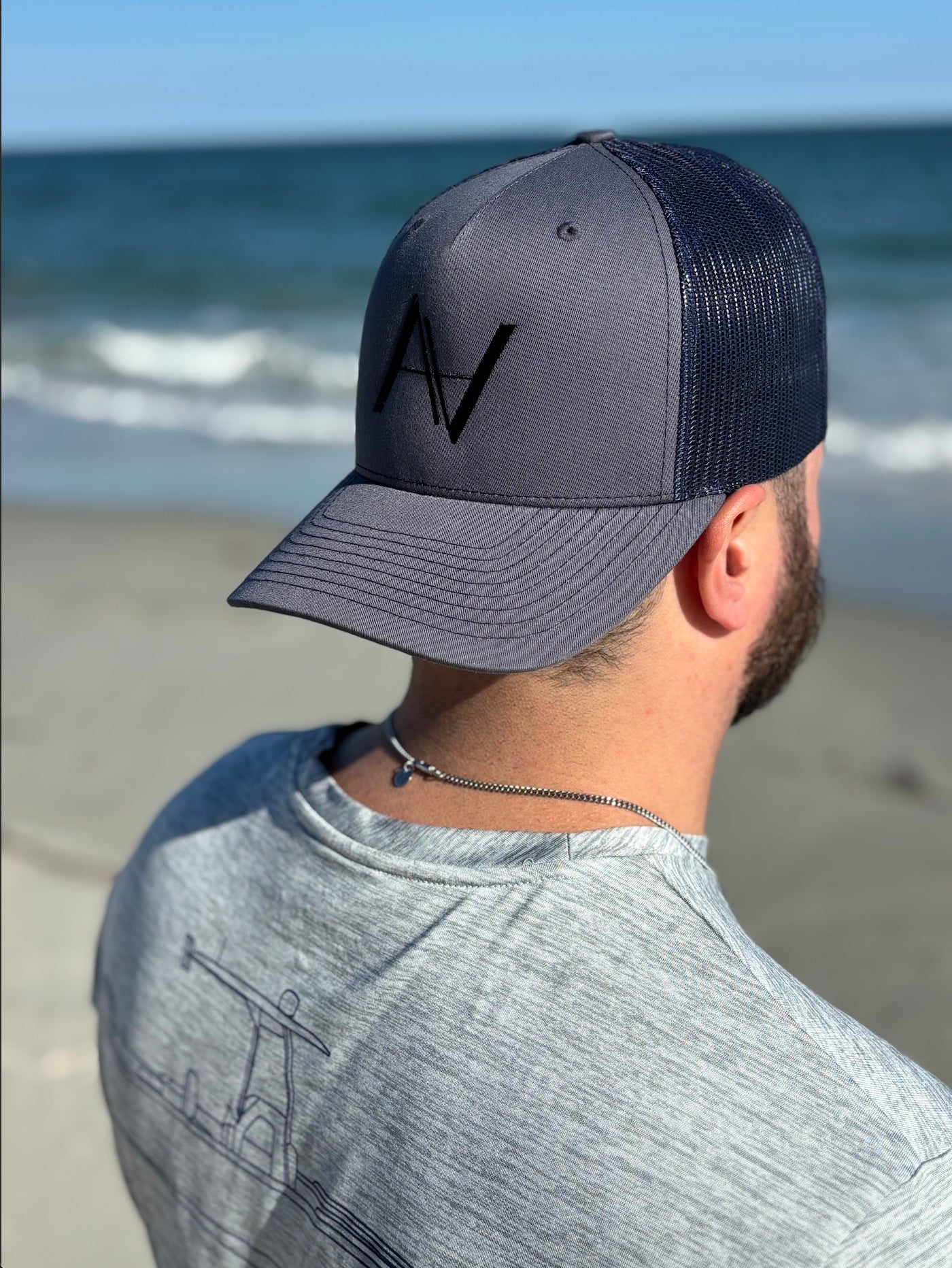 Navy Snapback Hat