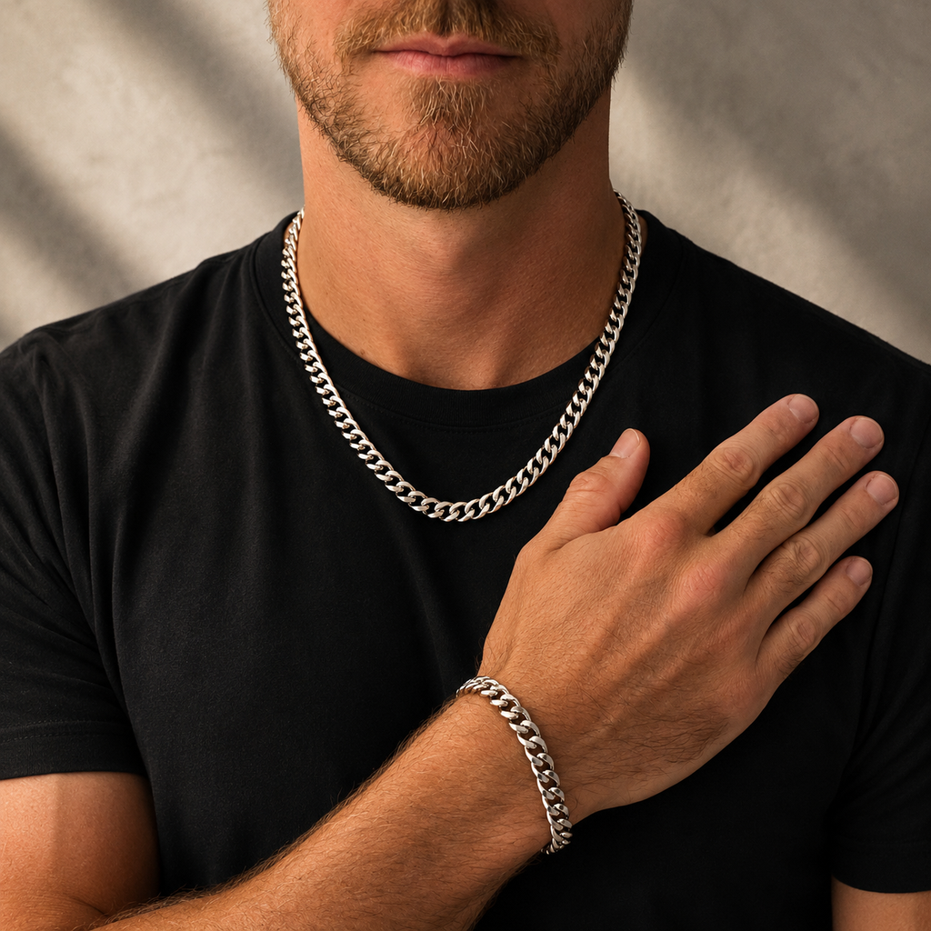 Cuban Link Chain (Silver) 9MM