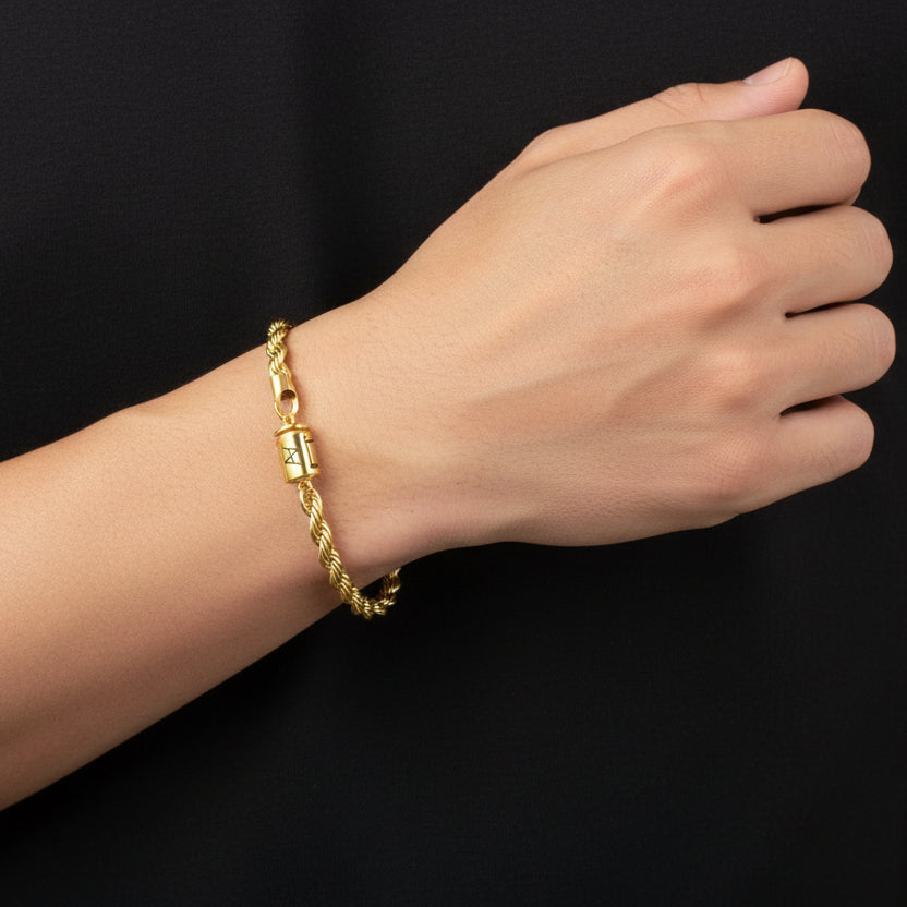Rope Bracelet (Gold) 5MM