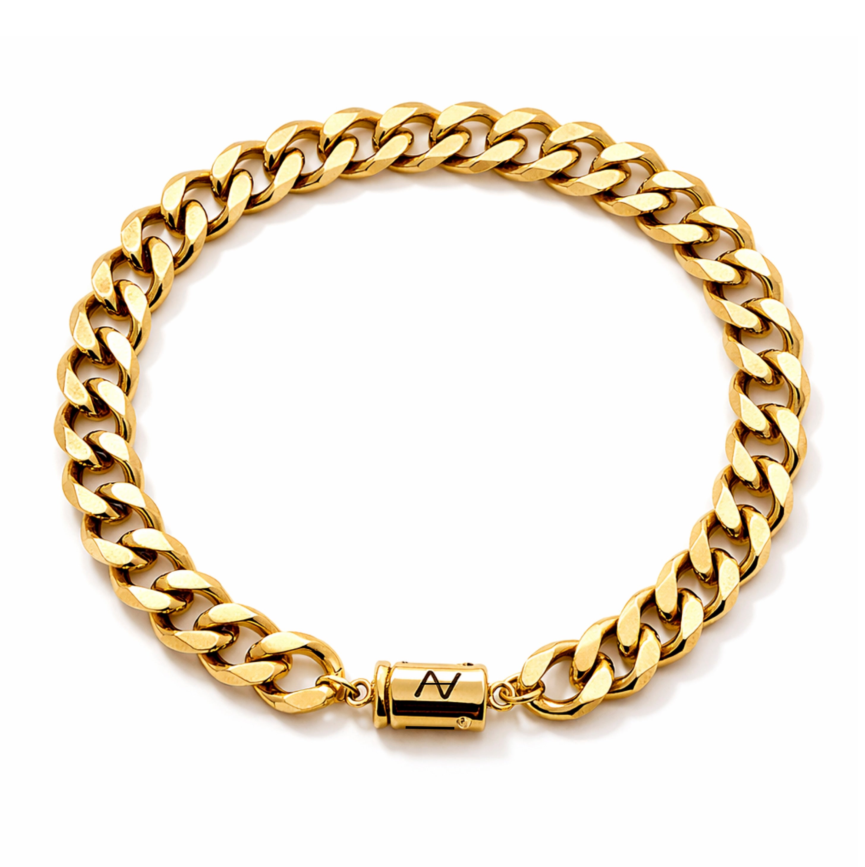Cuban Link Bracelet (Gold) 9MM