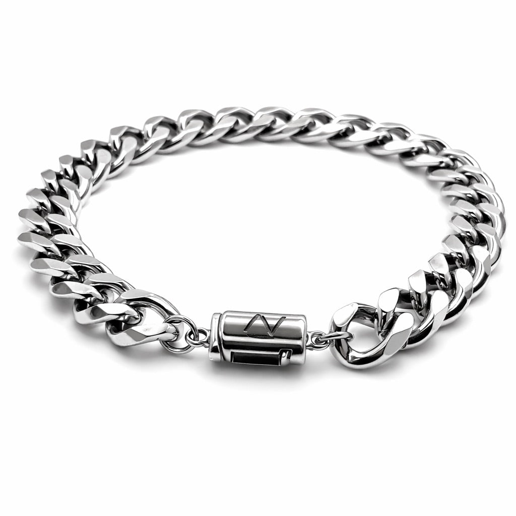 Cuban Link Bracelet (Silver) 9MM