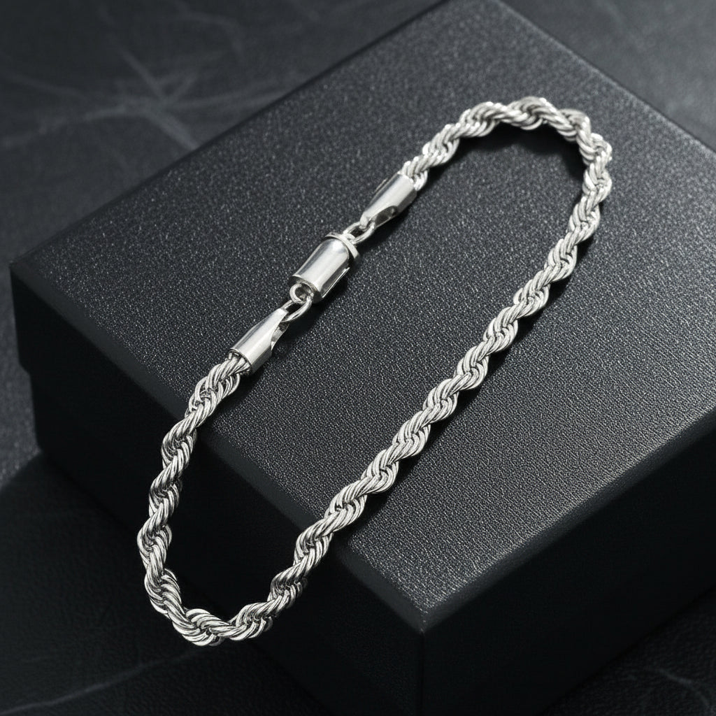 Rope Bracelet (Silver) 5MM