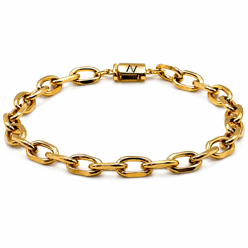 Toggle Bracelet (Gold) 7MM