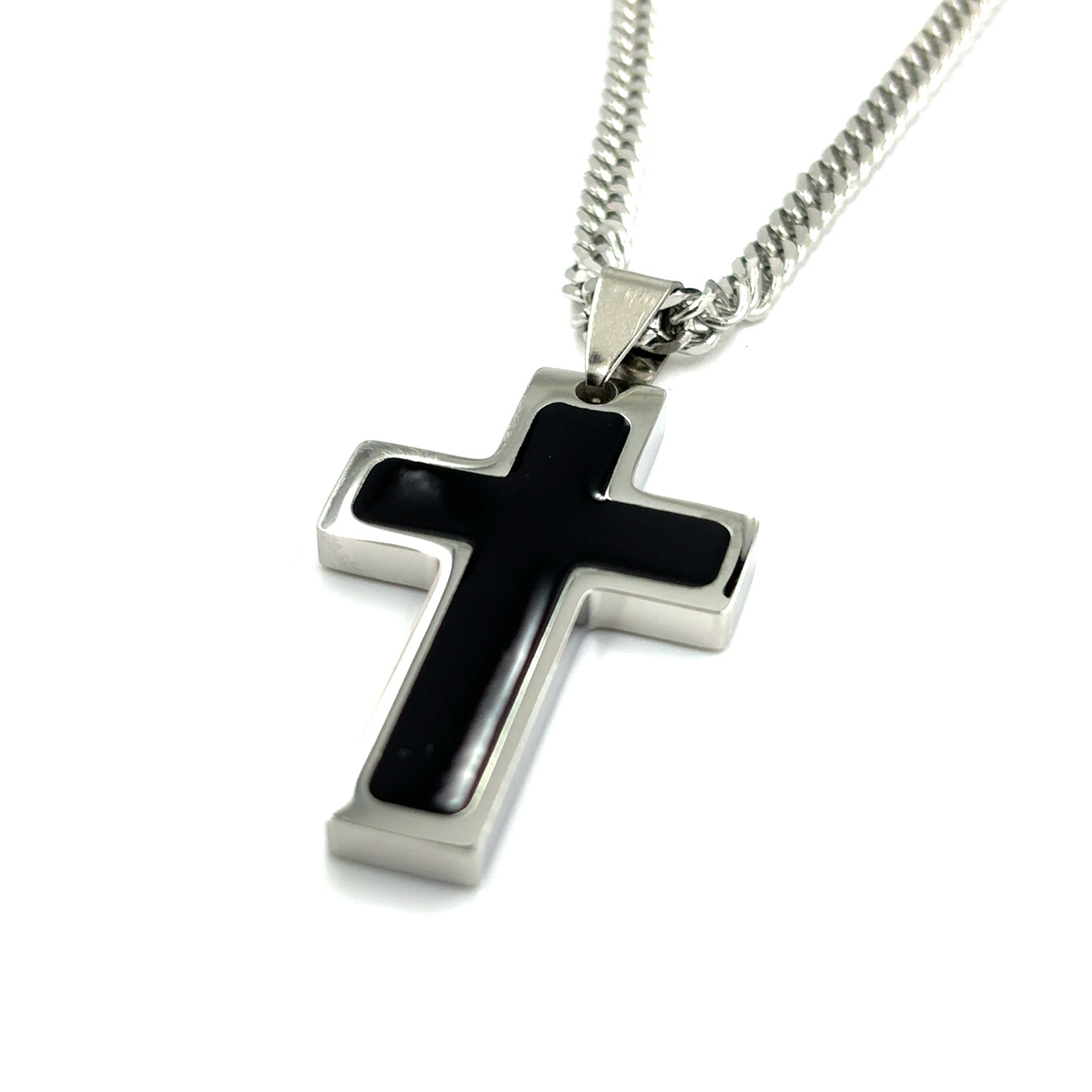 Black Cross Necklace